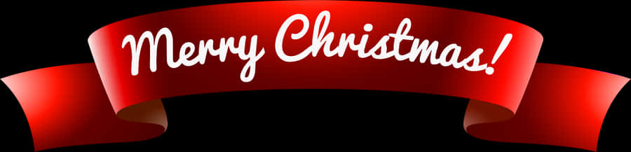 メリクリスマス リボンバナー 壁紙