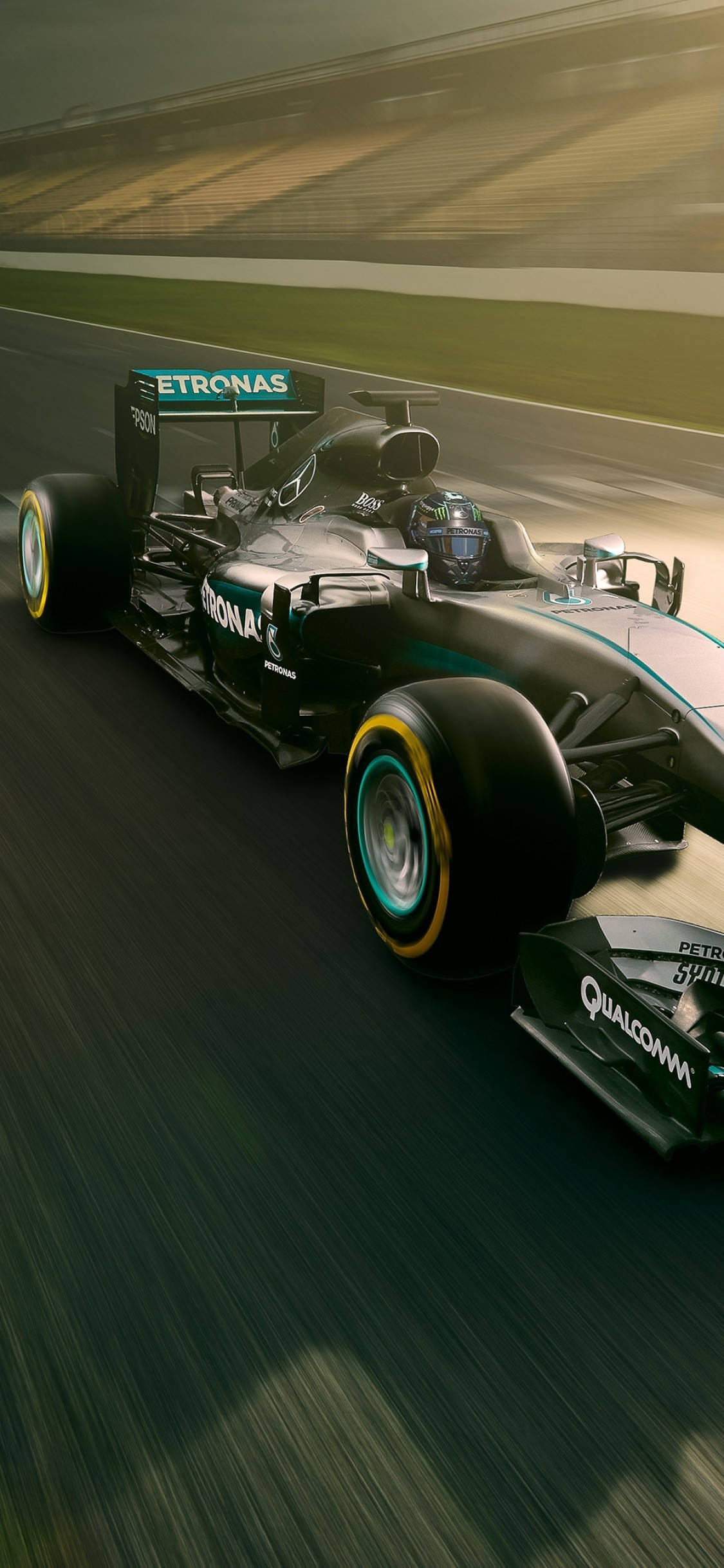 メルセデスF1 iPhone レーシングトラック 壁紙