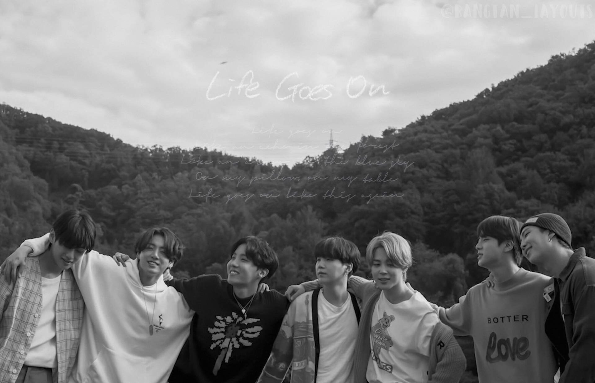 モノクロ BTS Life Goes On