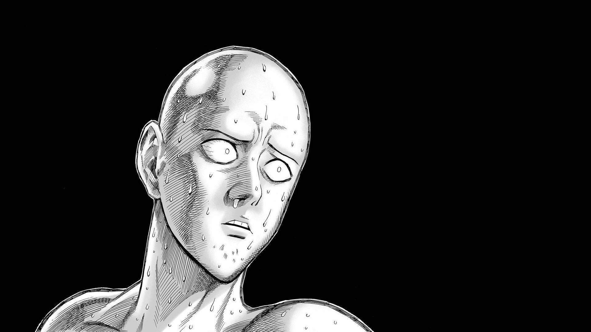 モノクロの面白アニメ サイタマ 壁紙