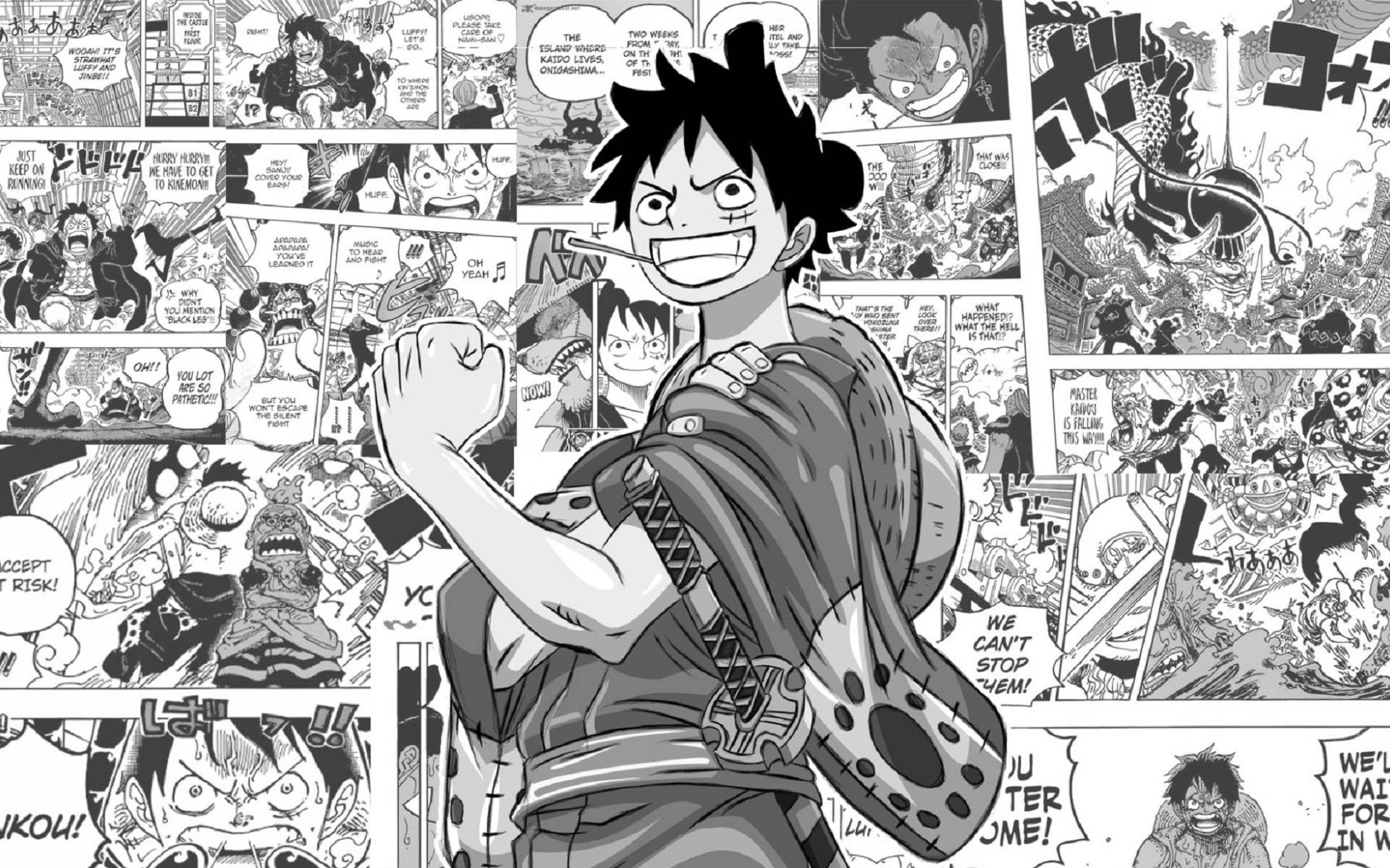 モンキー・D・ルフィ 漫画パネル 壁紙