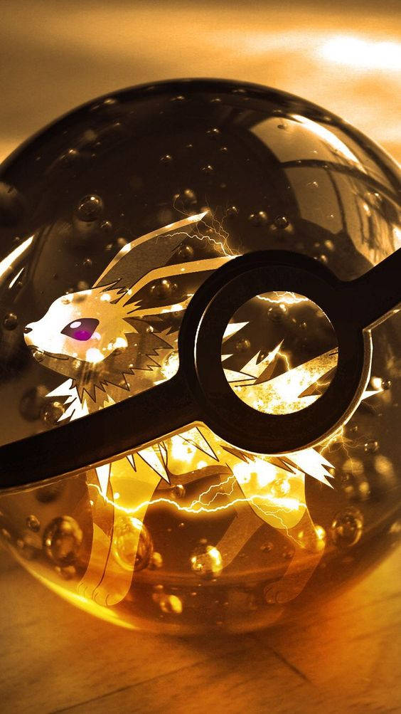 モンスターボールの中のサンダース 壁紙
