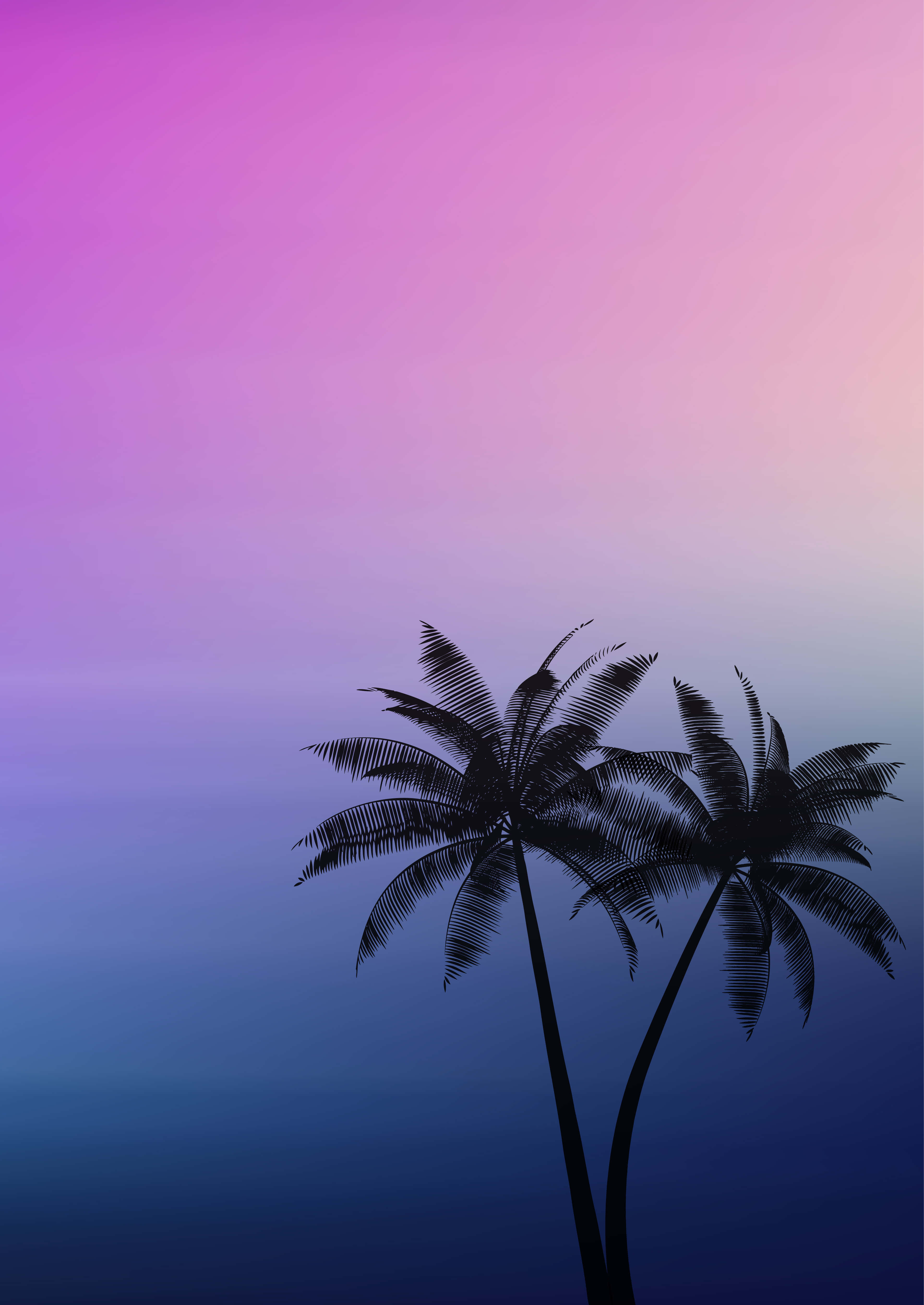 ヤシの木の背景 壁紙