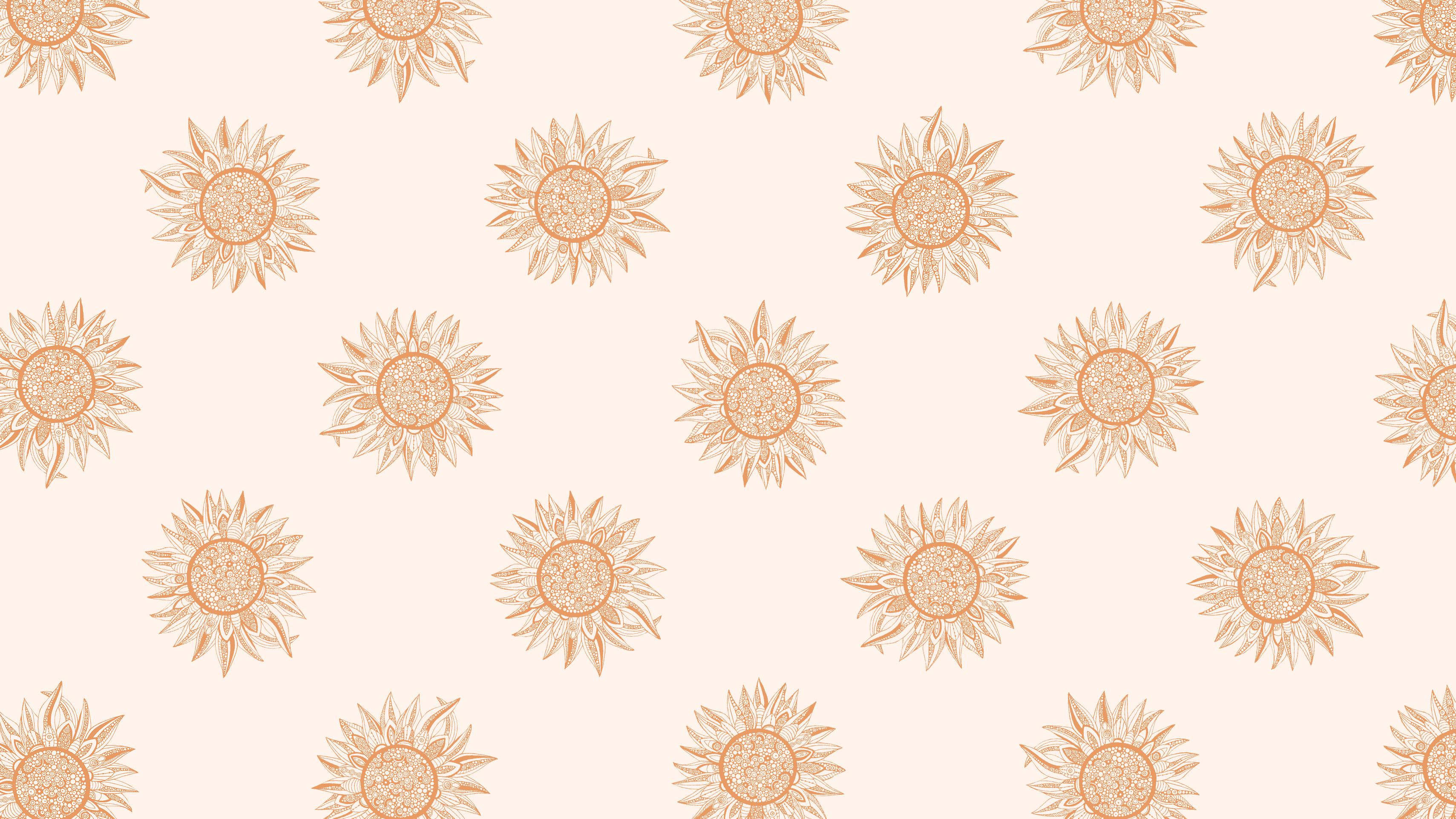 ライトブラウンの花のエステティック 壁紙