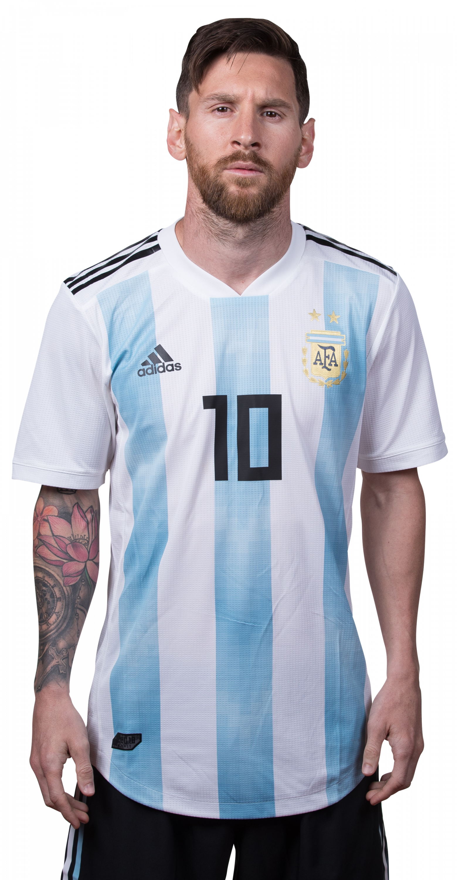 リオネル・メッシ アルゼンチン代表ユニフォーム ポートレート 壁紙