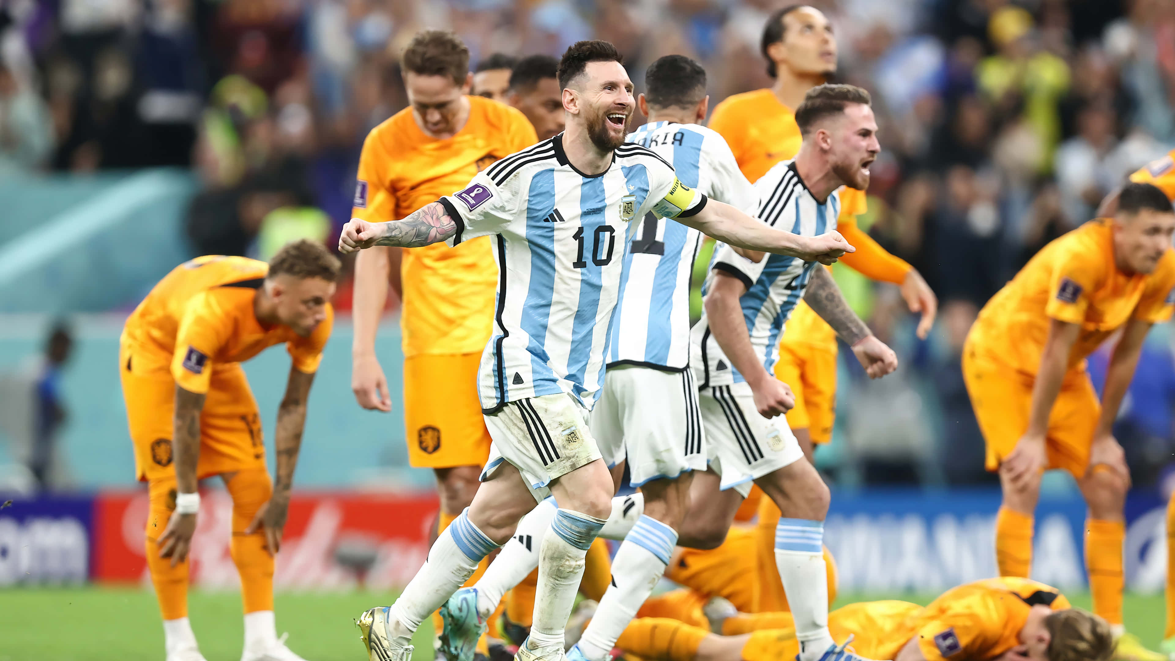 「リオネル・メッシはGOAT」 壁紙