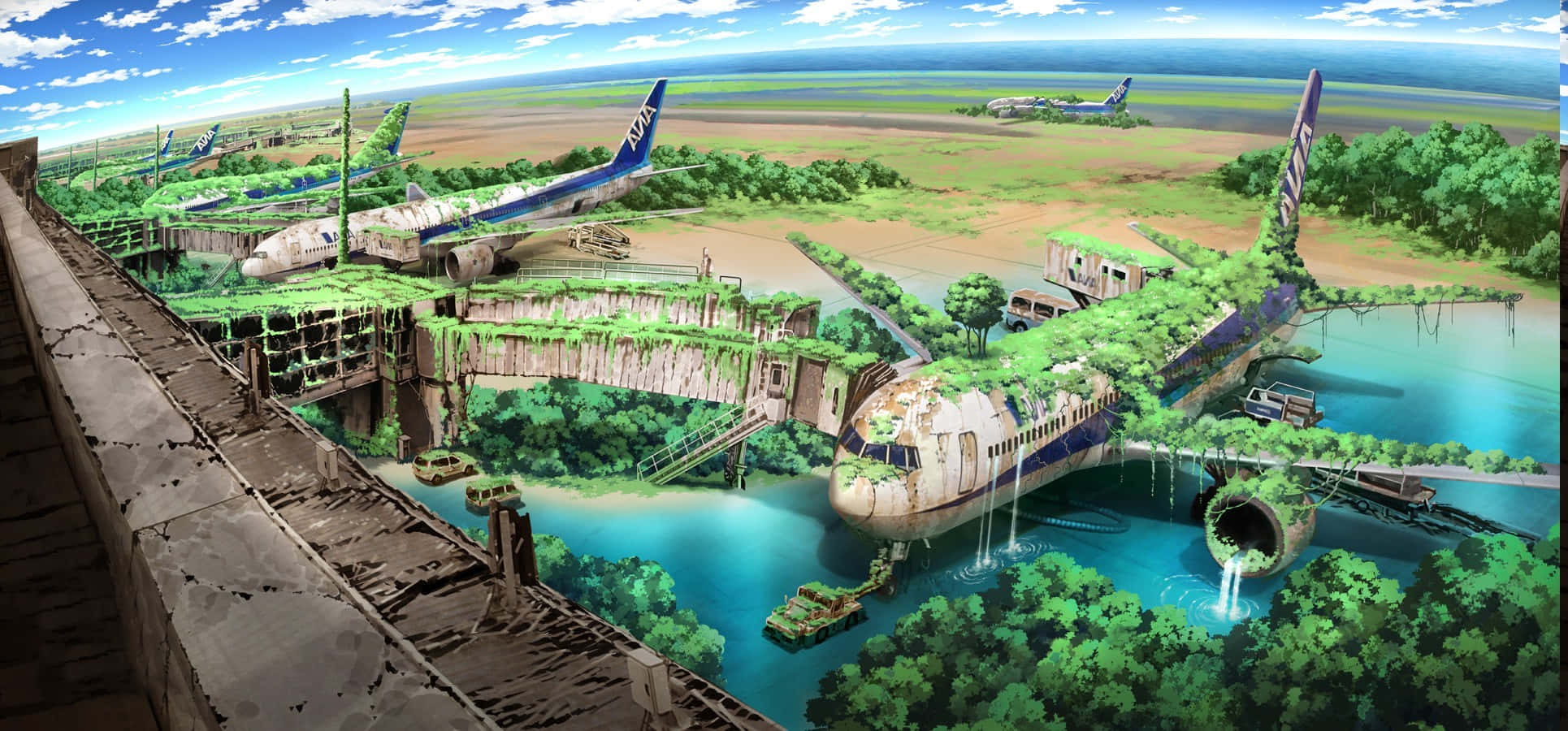 リニューアルされたアニメの風景 壁紙