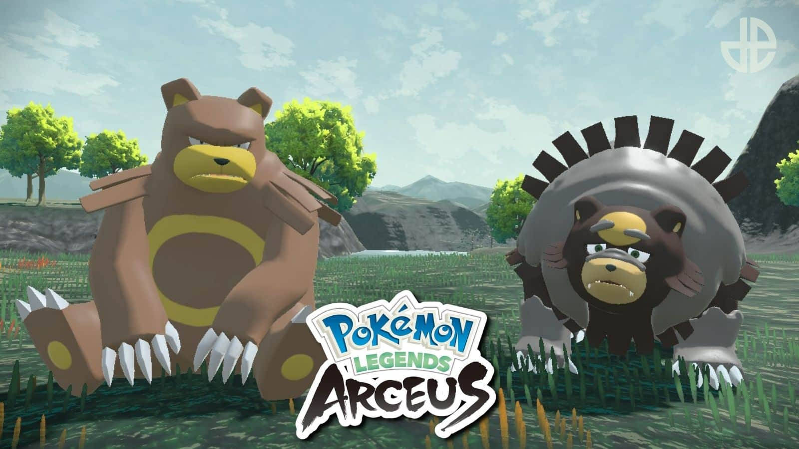 リングマとガチグマ ポケモンレジェンズ アルセウス イラスト 壁紙