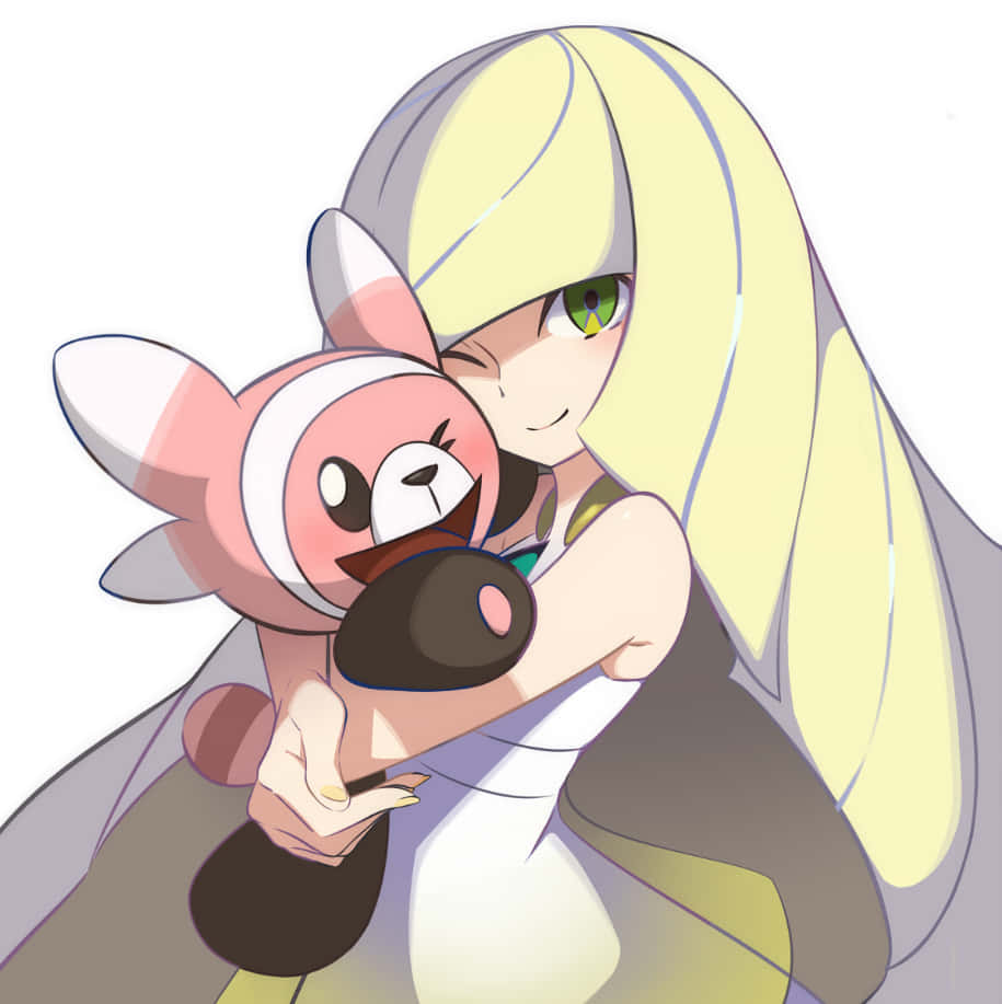ルサミーヌがヌイコグマを抱きしめる 壁紙