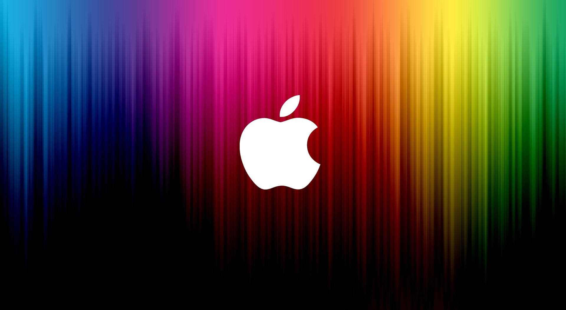 レインボーストライプのMacBook Air 壁紙