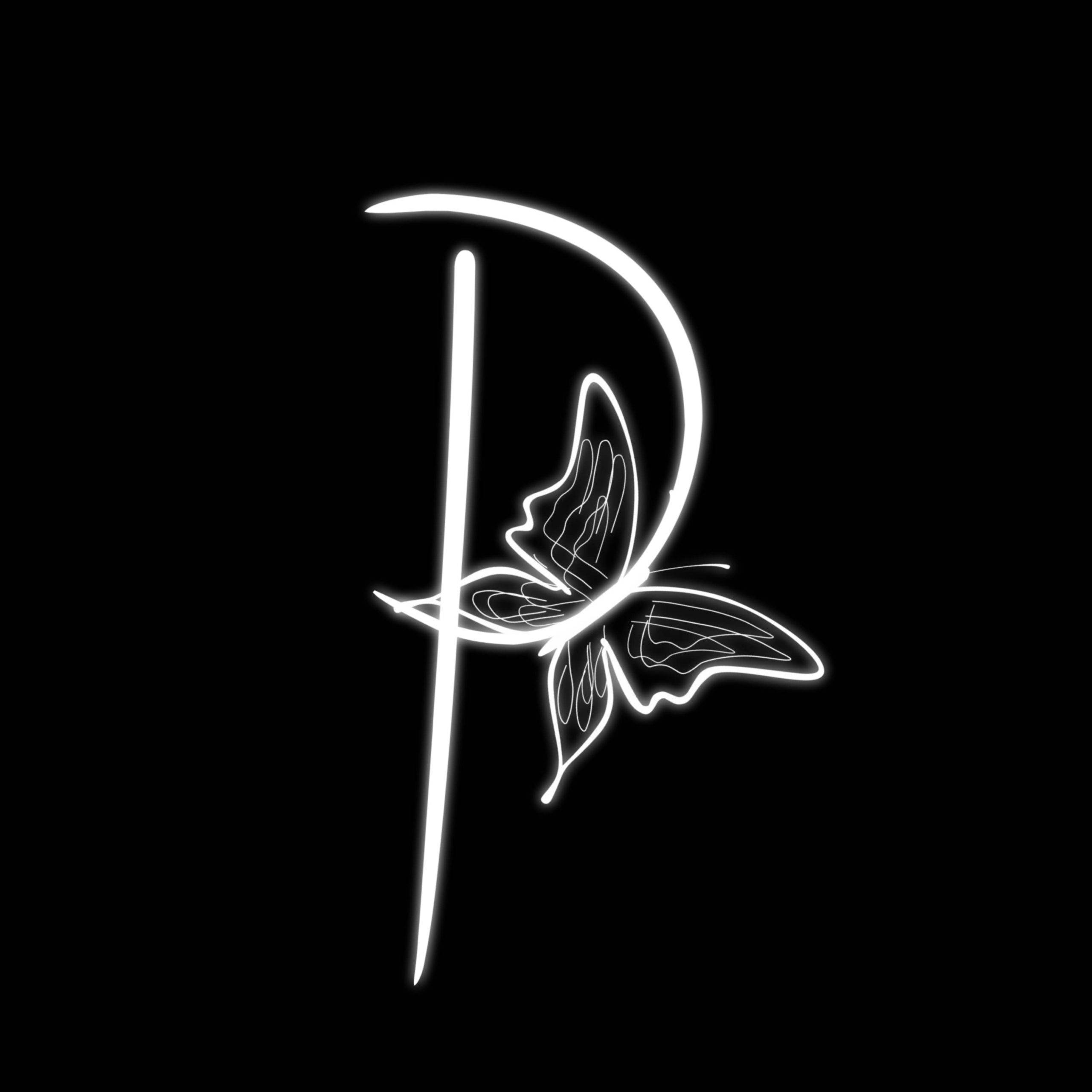レターPバタフライ 壁紙