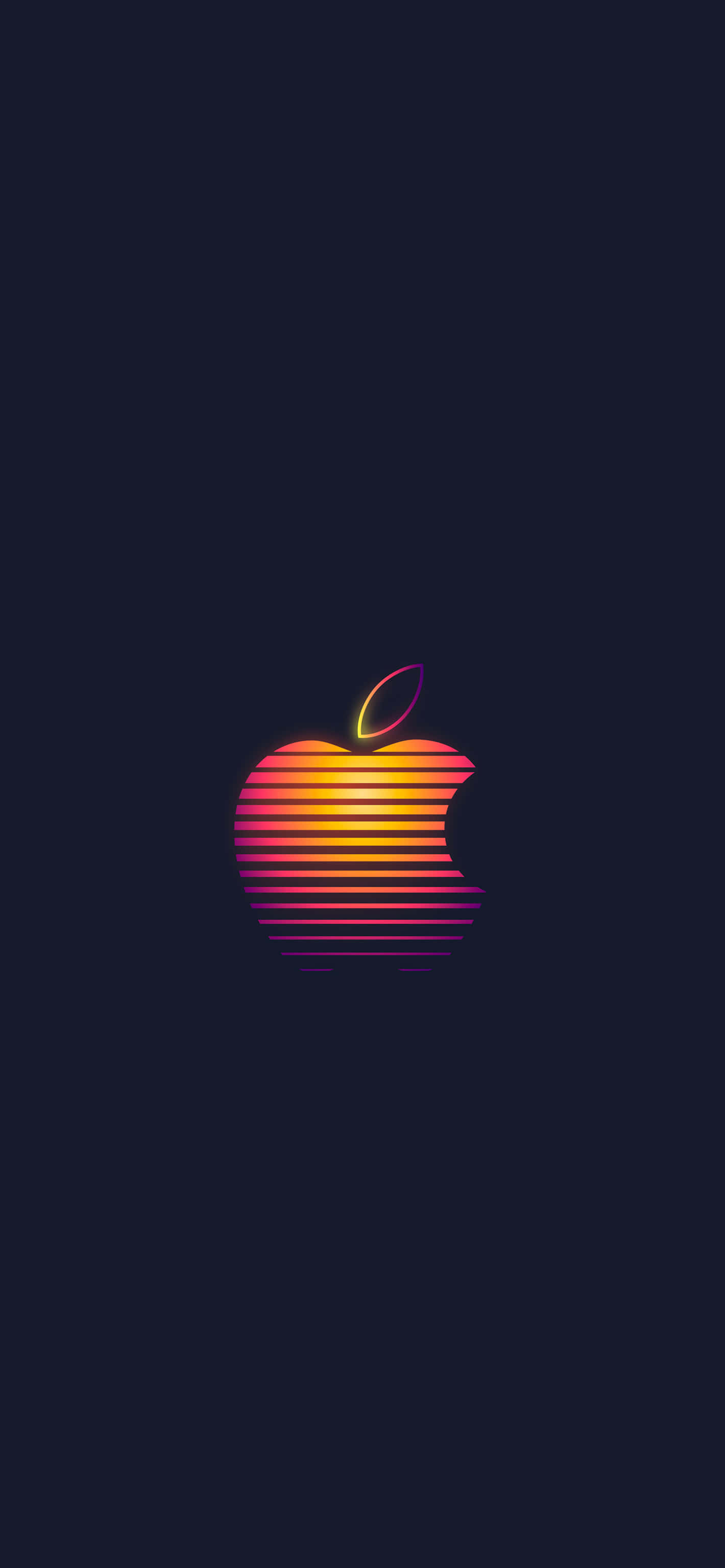 レトロなAppleロゴ 壁紙
