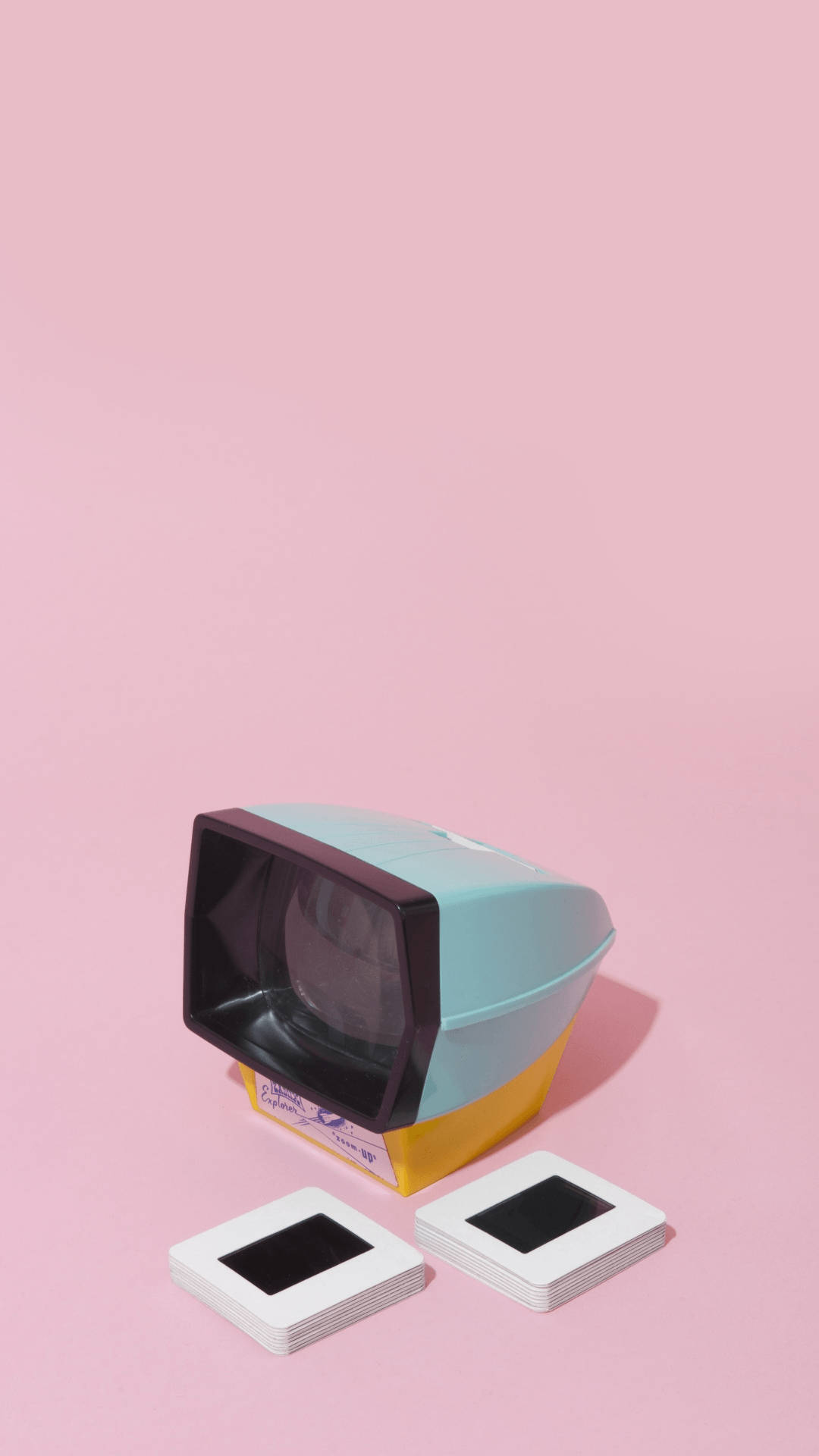 レトロなパステルテレビの美学 壁紙