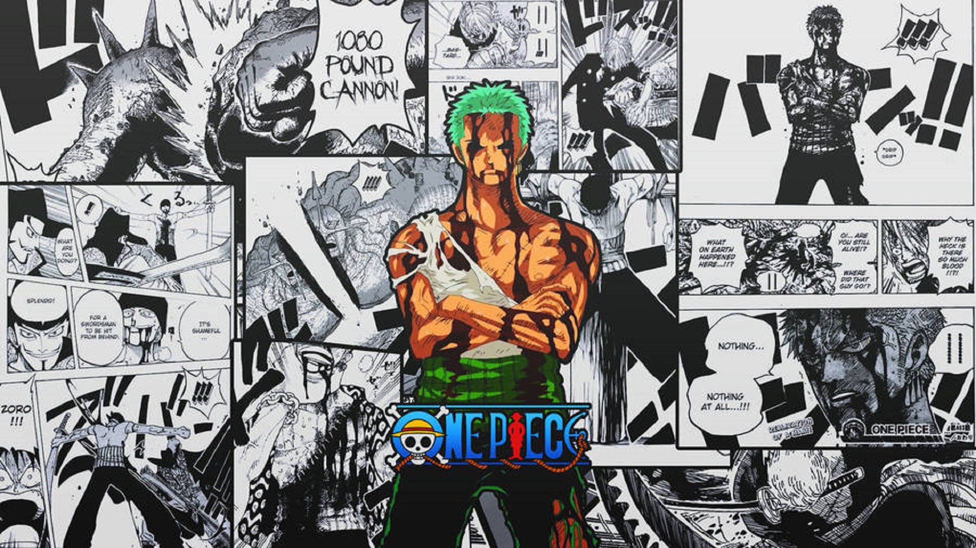 ロロノア・ゾロ 漫画パネル 壁紙