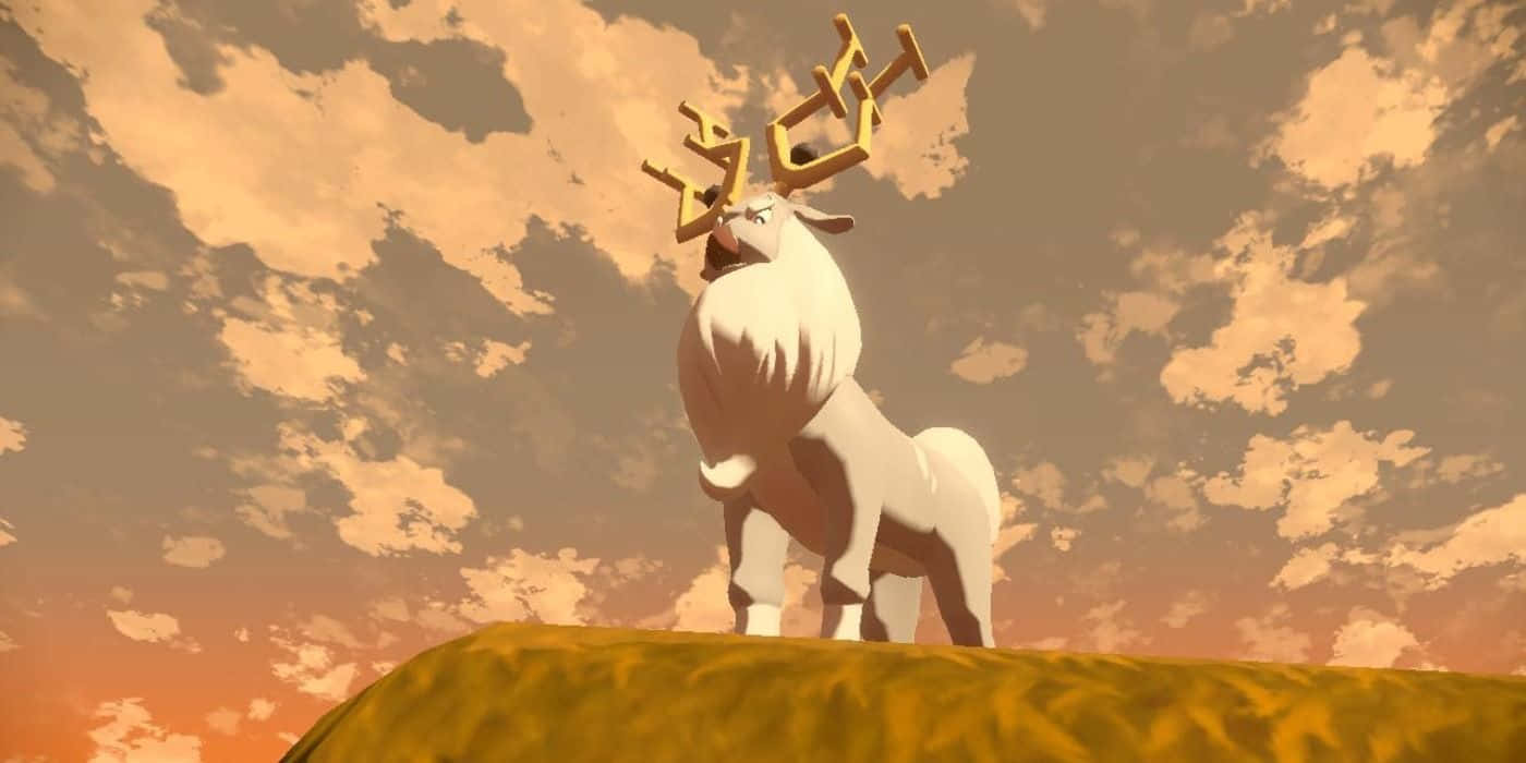 ワイルドデアの夕日 壁紙