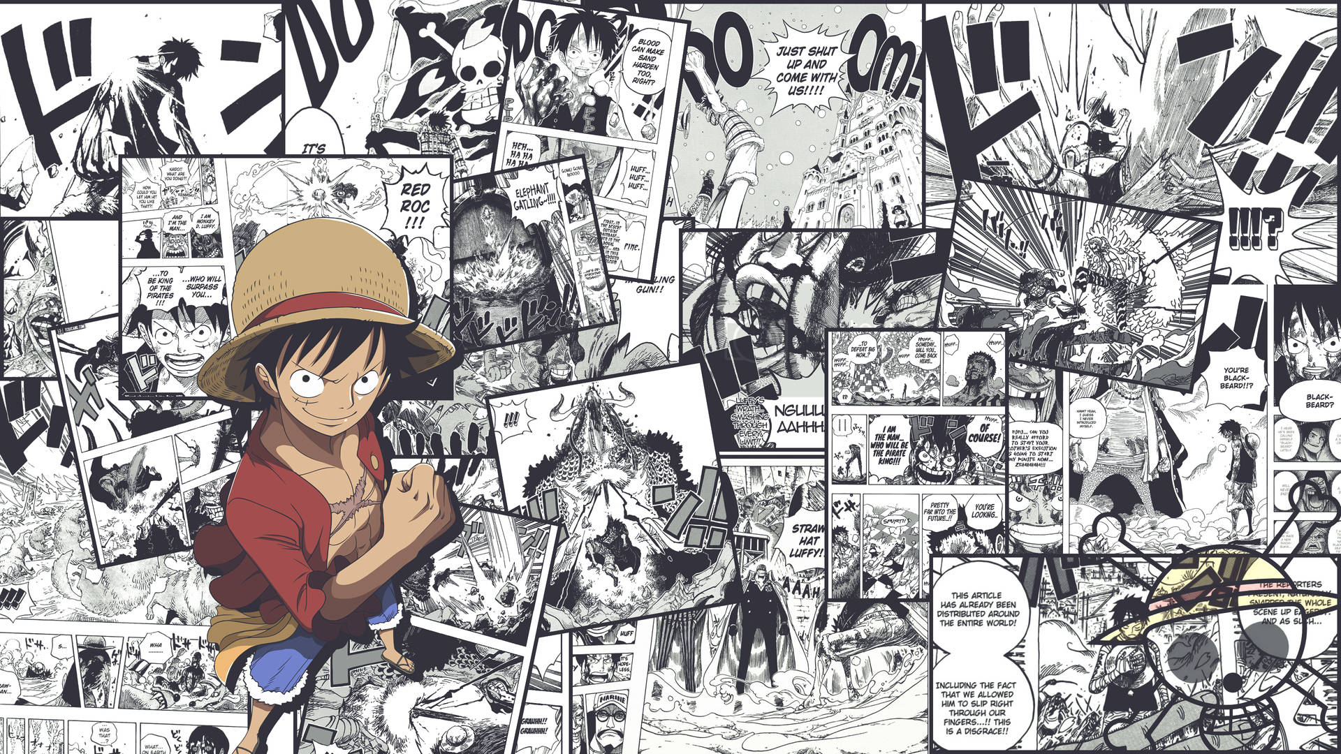 ワンピース 4K 漫画のコマページ壁紙 — ワンピース 4K GIF 壁紙