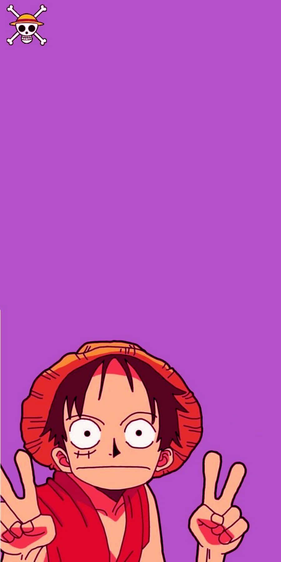 ワンピース ルフィ ピースサイン スマホ壁紙 壁紙