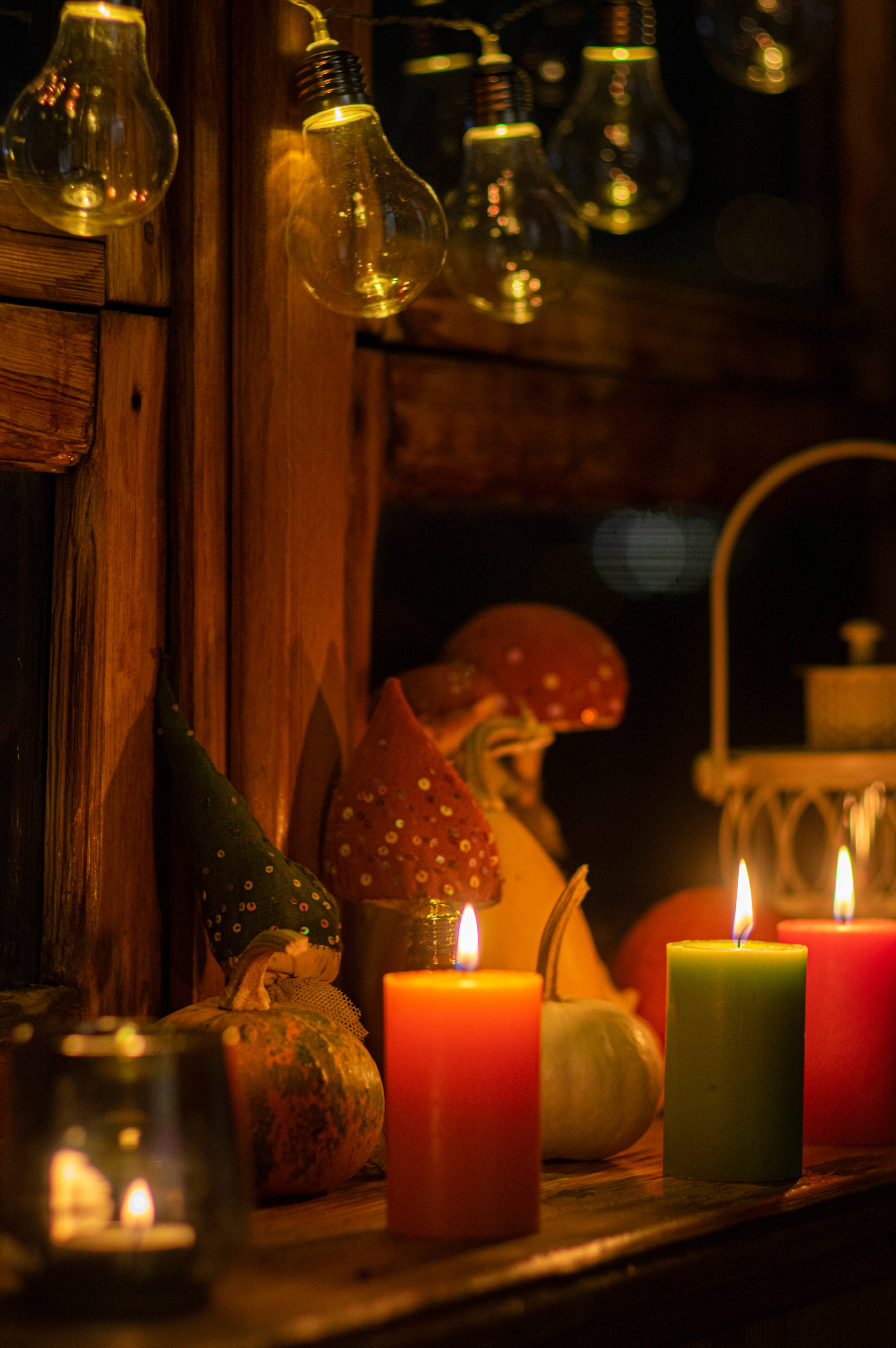 ヴィンテージハロウィンキャンドル 壁紙