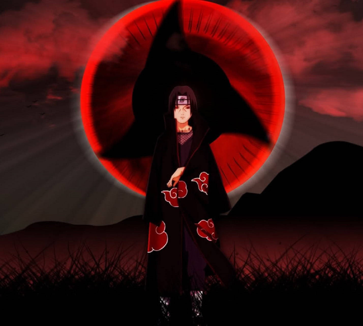 万華鏡写輪眼 うちはイタチ PFP 壁紙