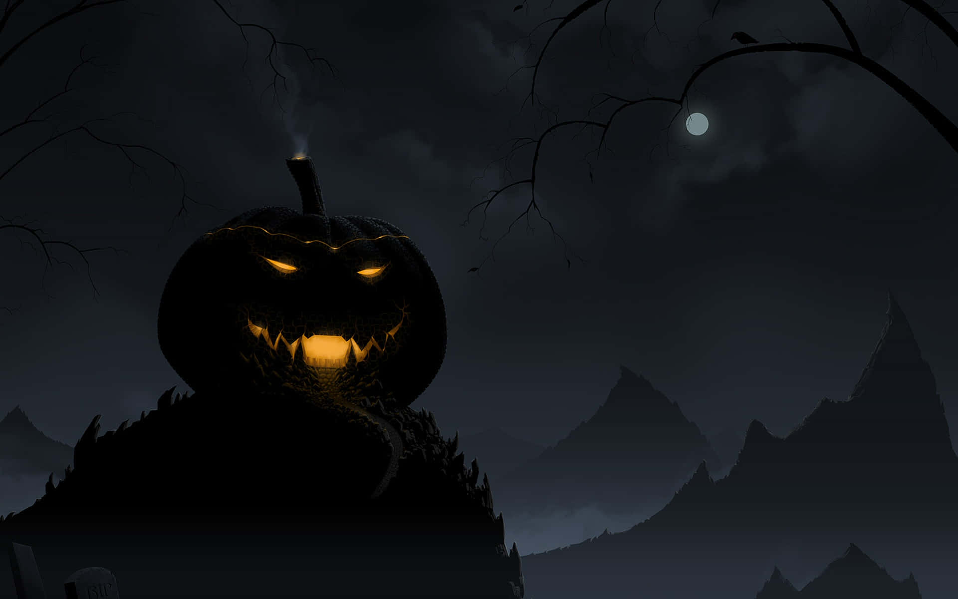 不気味なハロウィンの背景 壁紙