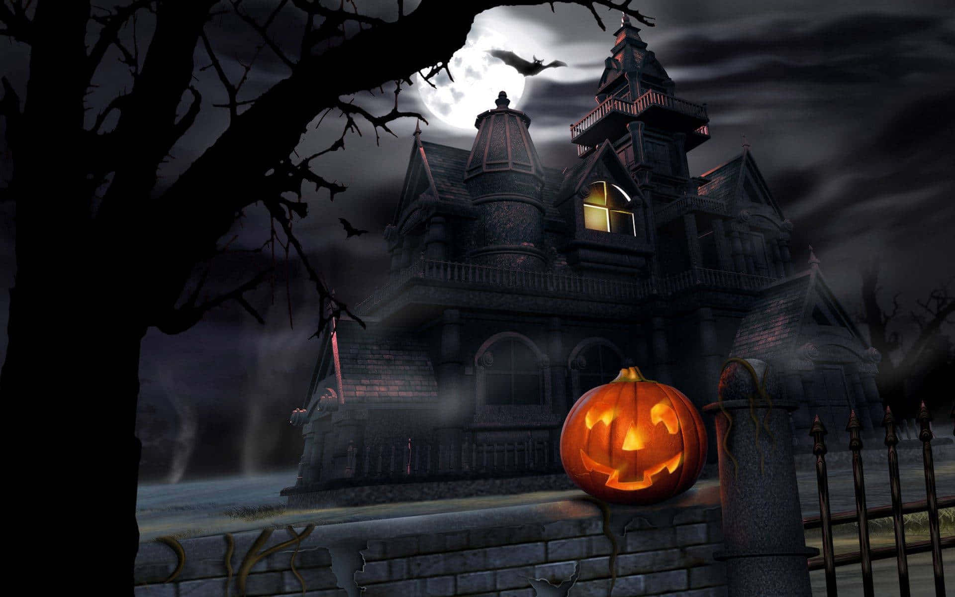 不気味なハロウィンの背景 壁紙