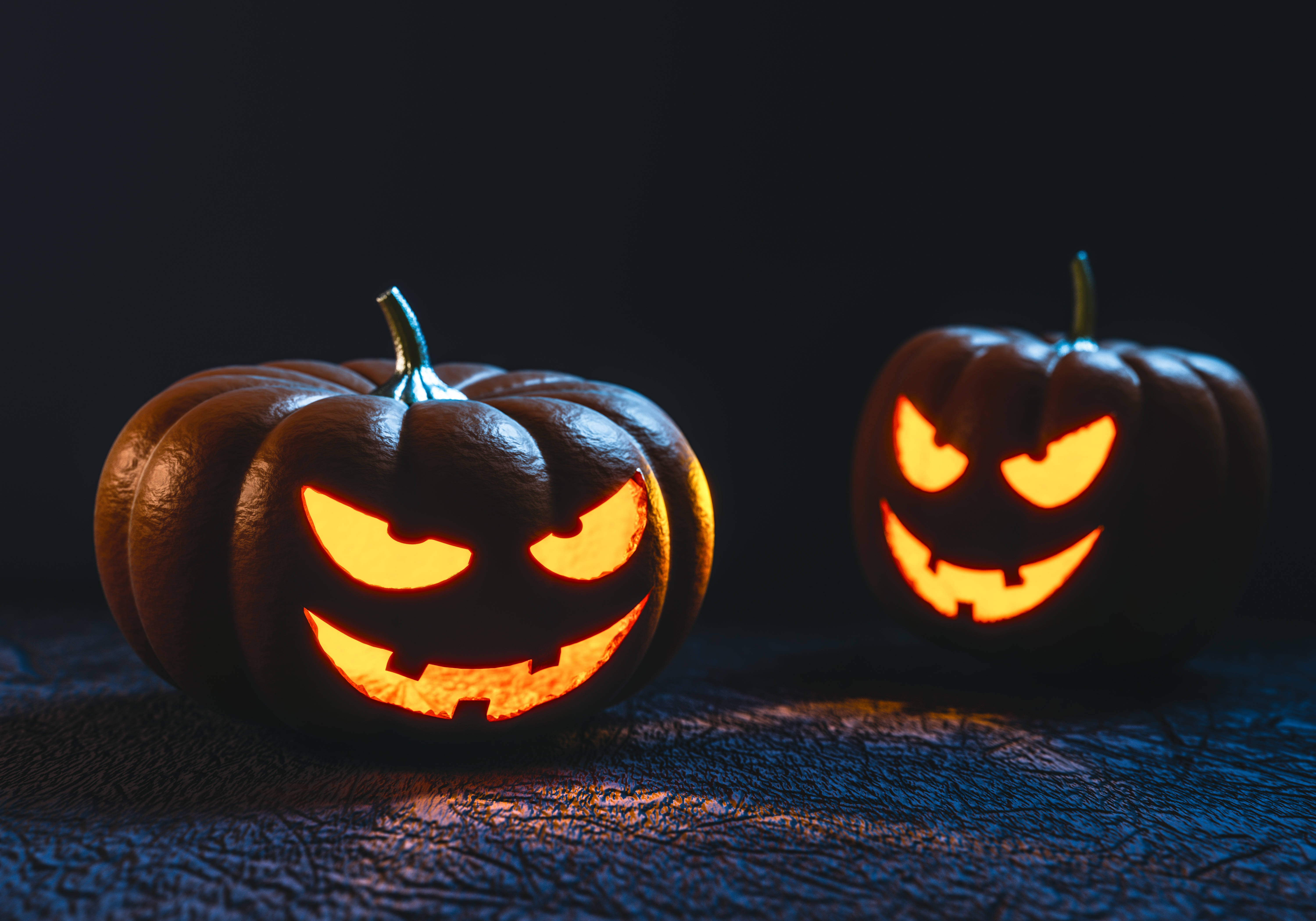 不気味なハロウィンカボチャ 壁紙
