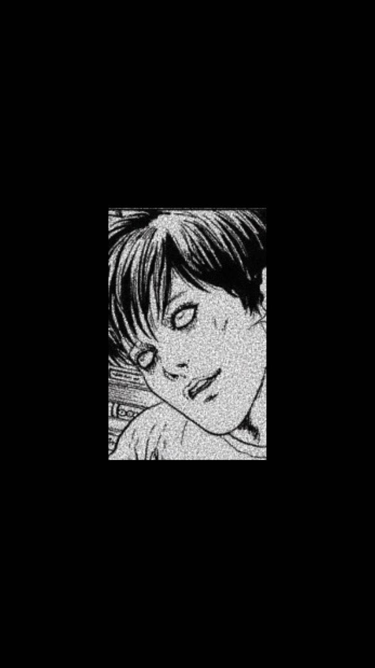 不気味な伊藤潤二の漫画パネル 壁紙