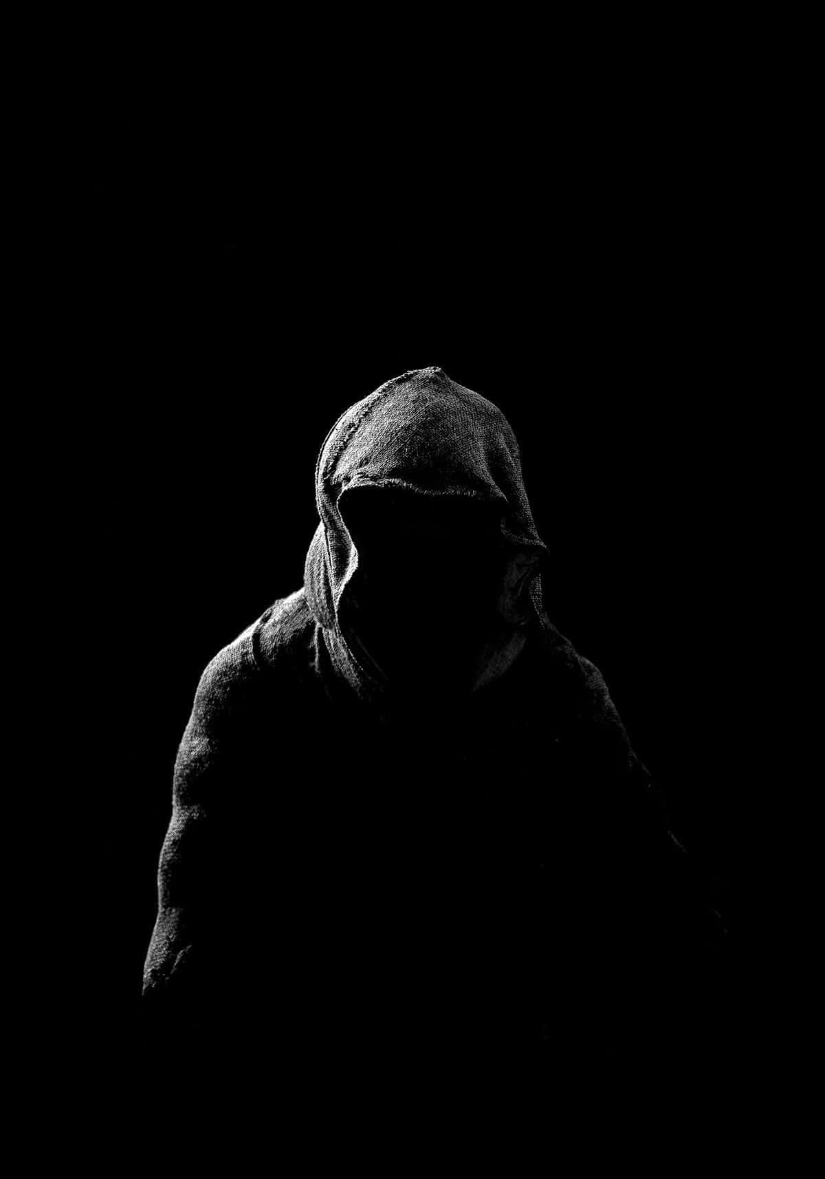 不気味な男の暗いプロフィール画像 壁紙