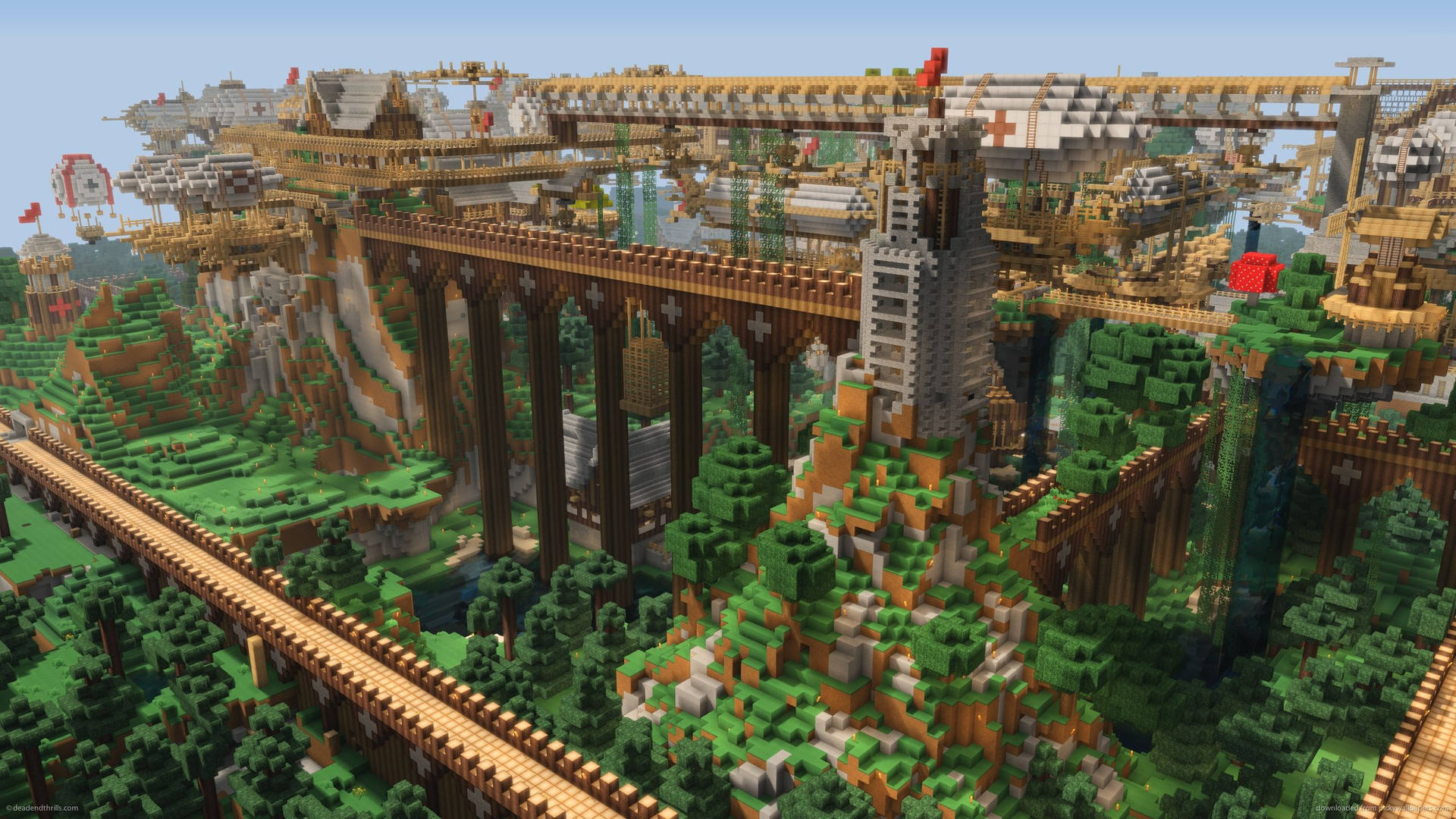 マインクラフト 万里の長城 世界 壁紙