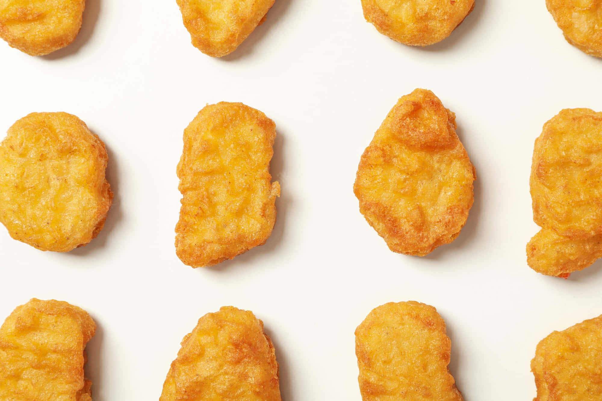 並んだチキンナゲット 壁紙