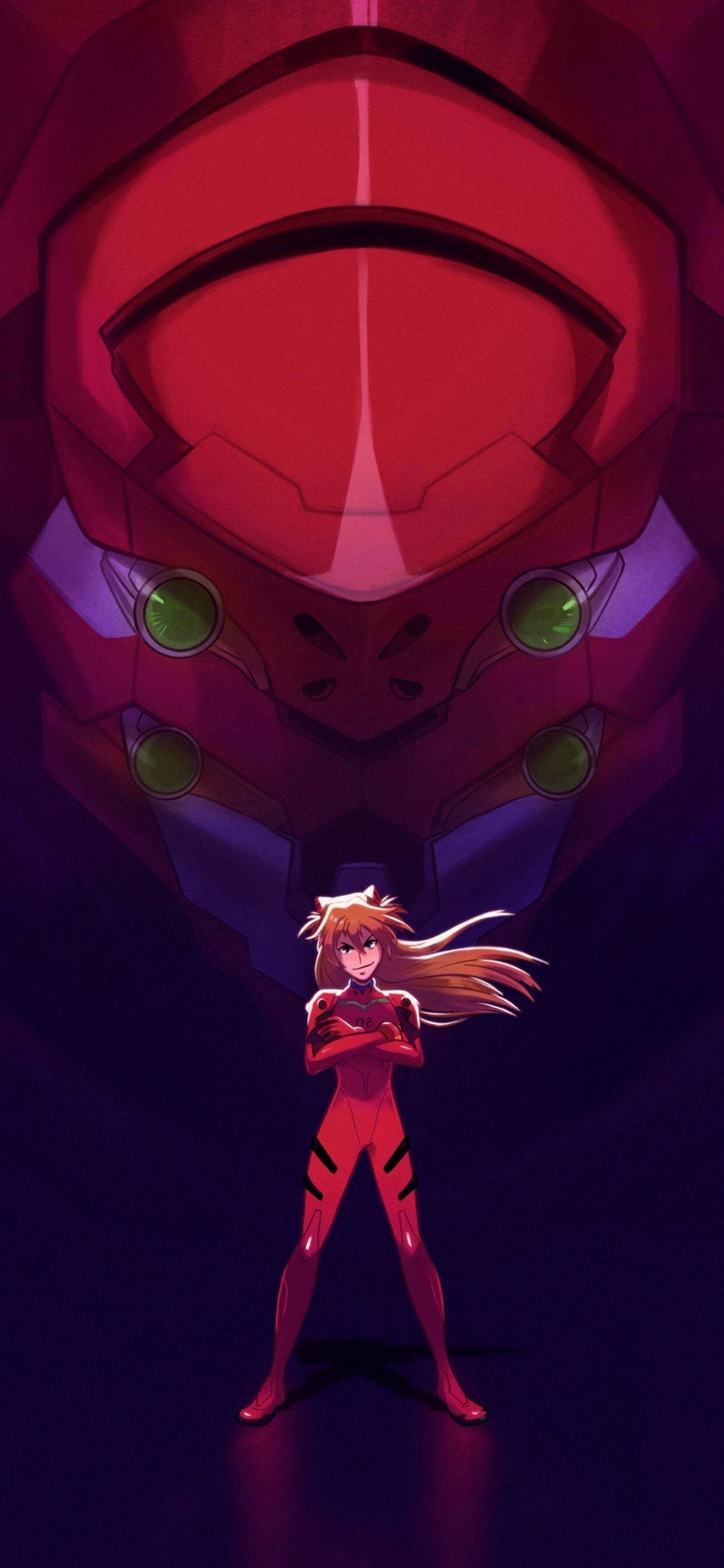 人気アニメシリーズ『エヴァンゲリオン』を模したスマートフォン 壁紙
