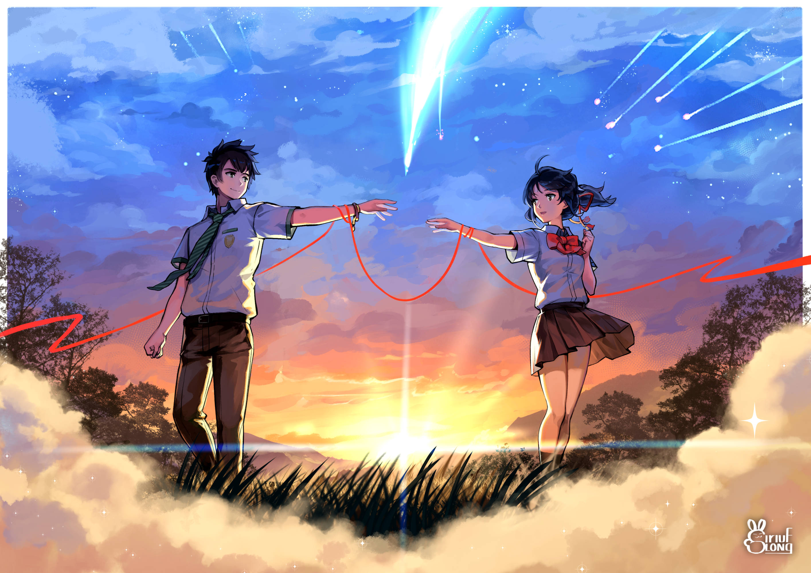 人気アニメ映画『君の名は。』 壁紙