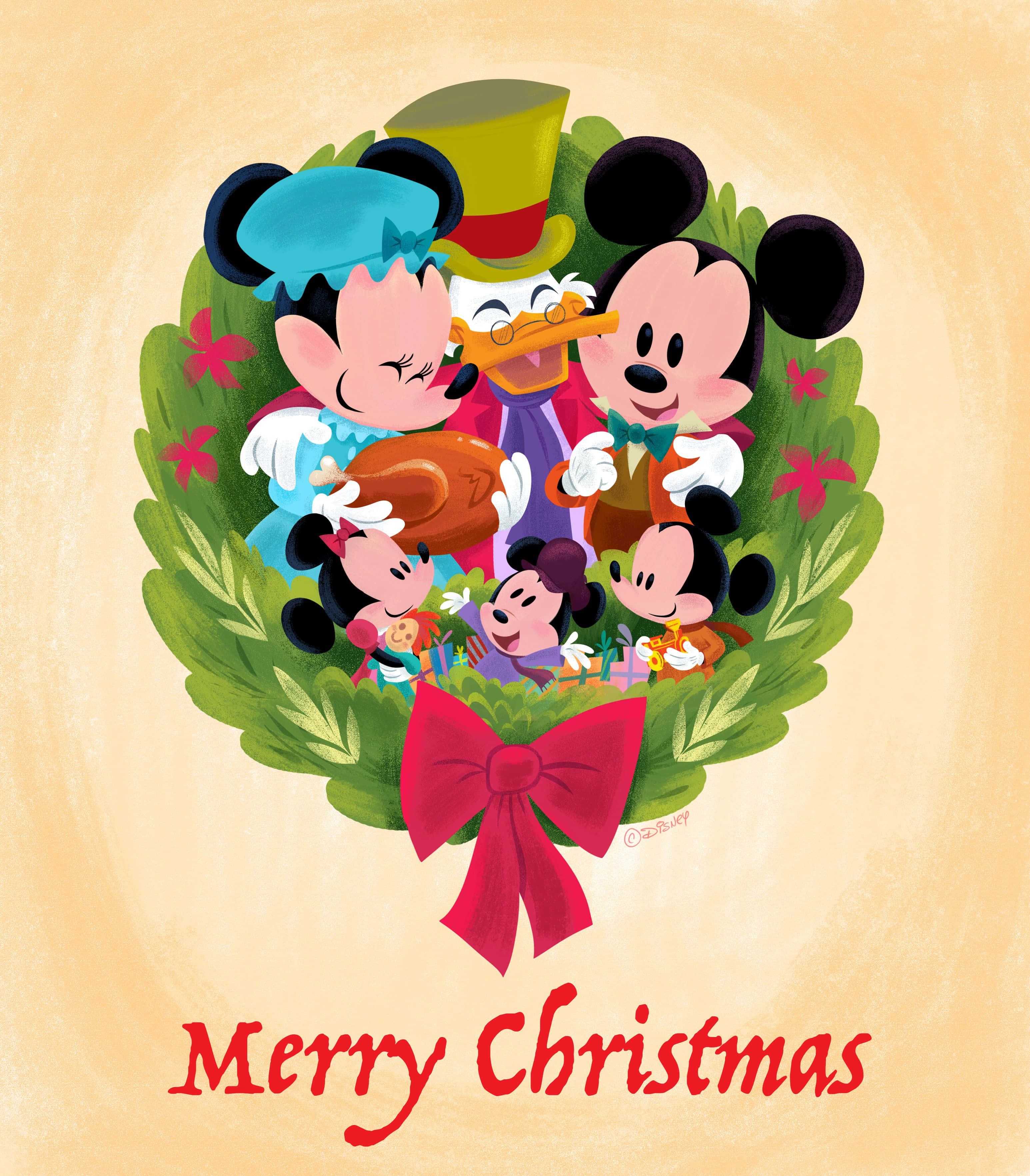 "今年のクリスマスはディズニーで魔法のような思い出を！" 壁紙