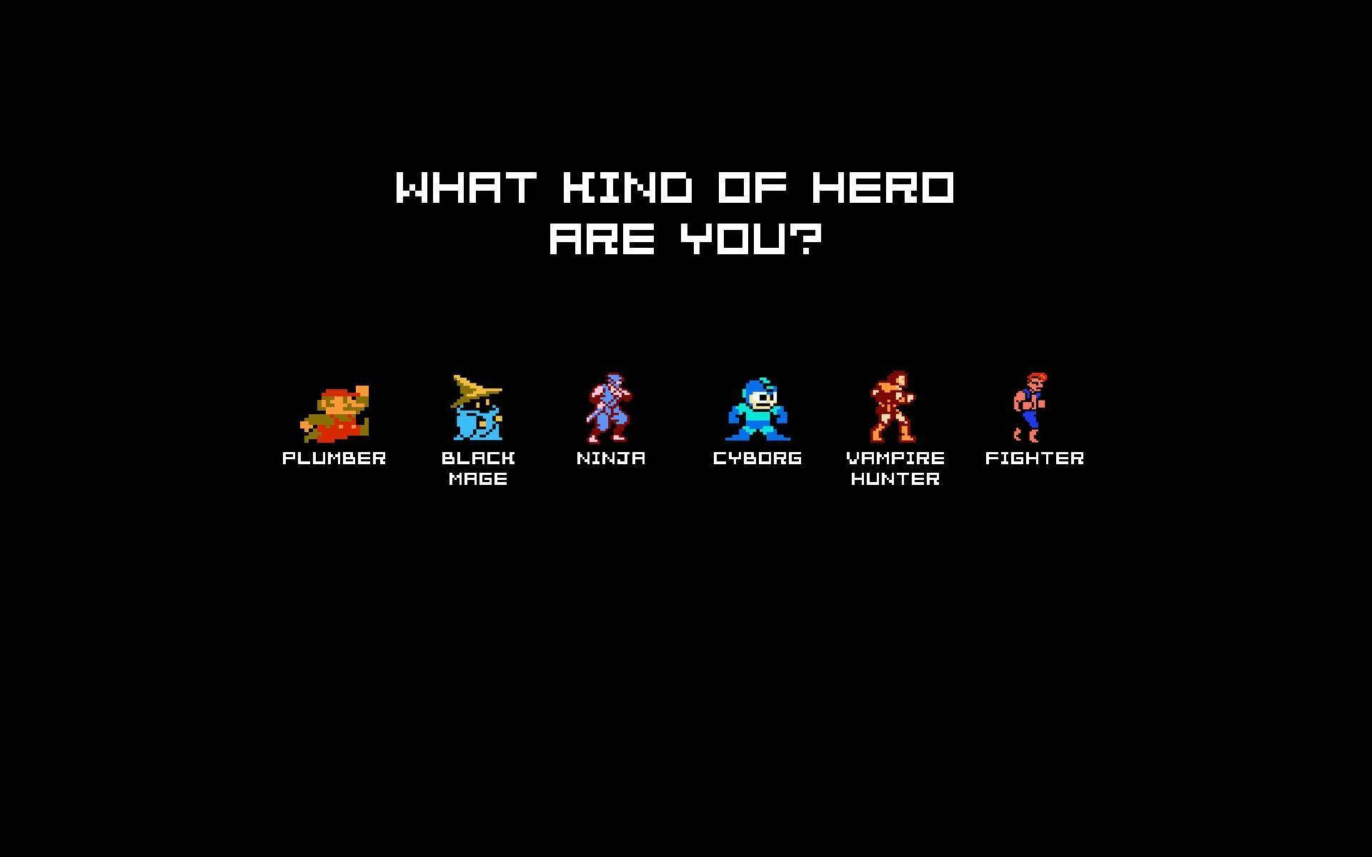 伝説のピクセルゲームキャラクターの壁紙