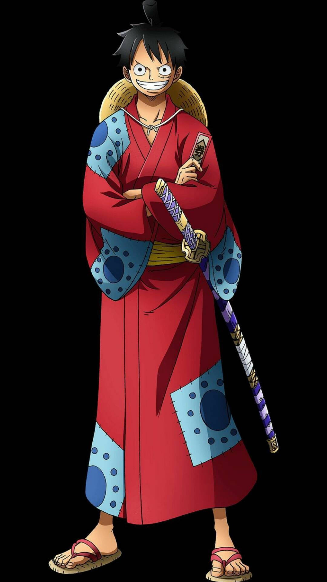 侍ルフィの笑顔 壁紙