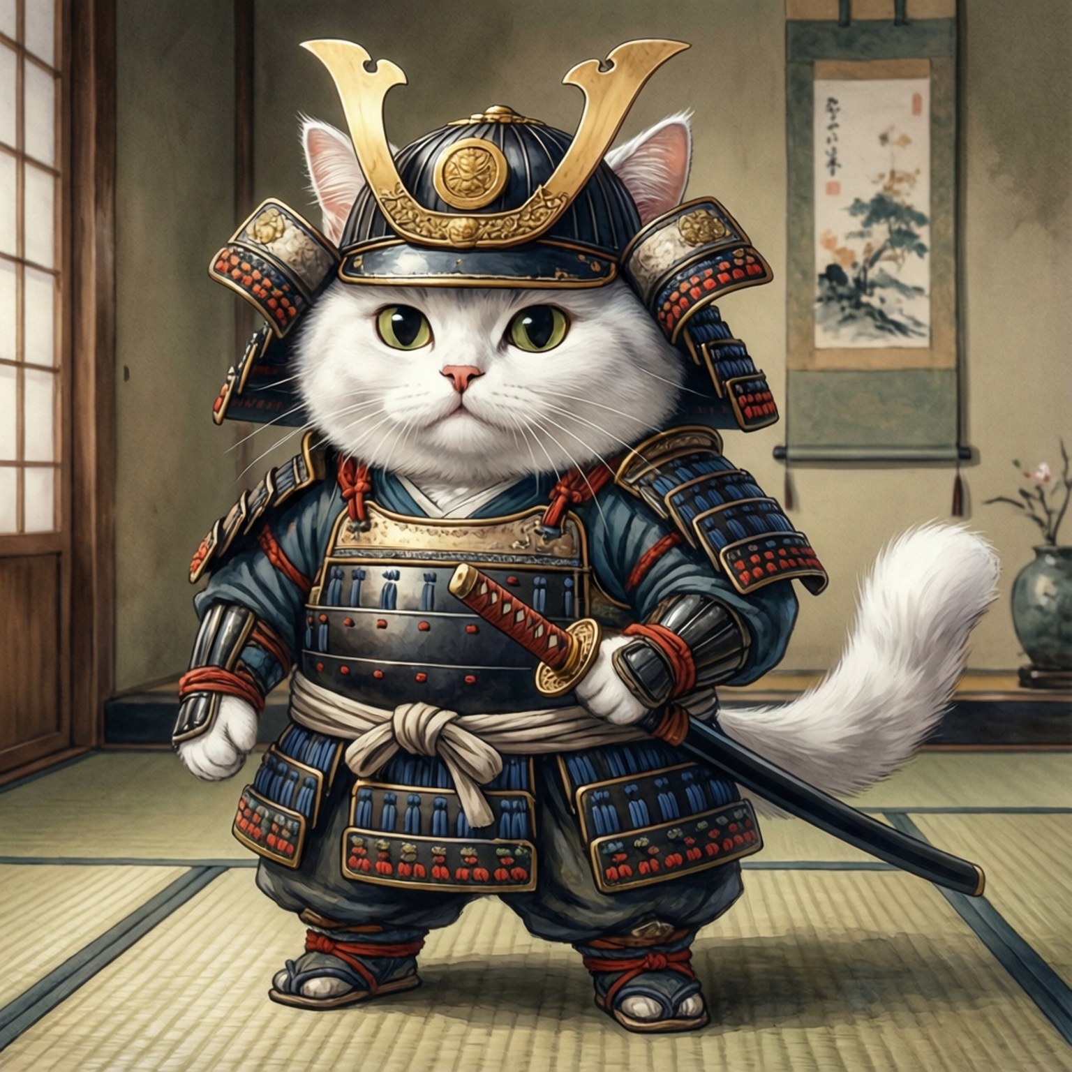侍猫 壁紙