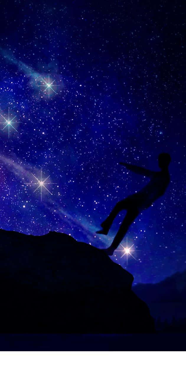 偶然の落下と流れ星 壁紙