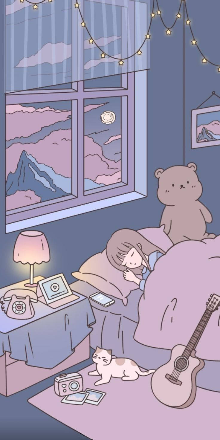 優しい夜の柔らかな美学 壁紙