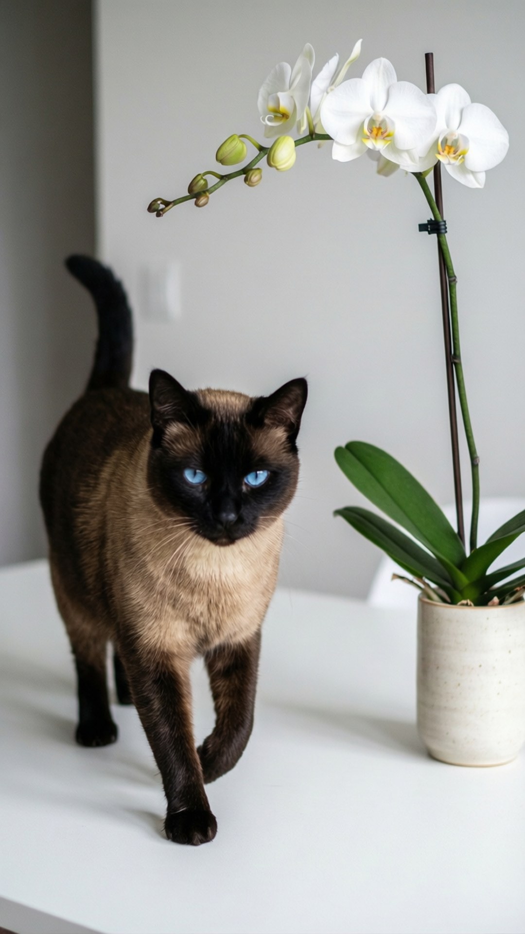 優雅なシャム猫 壁紙