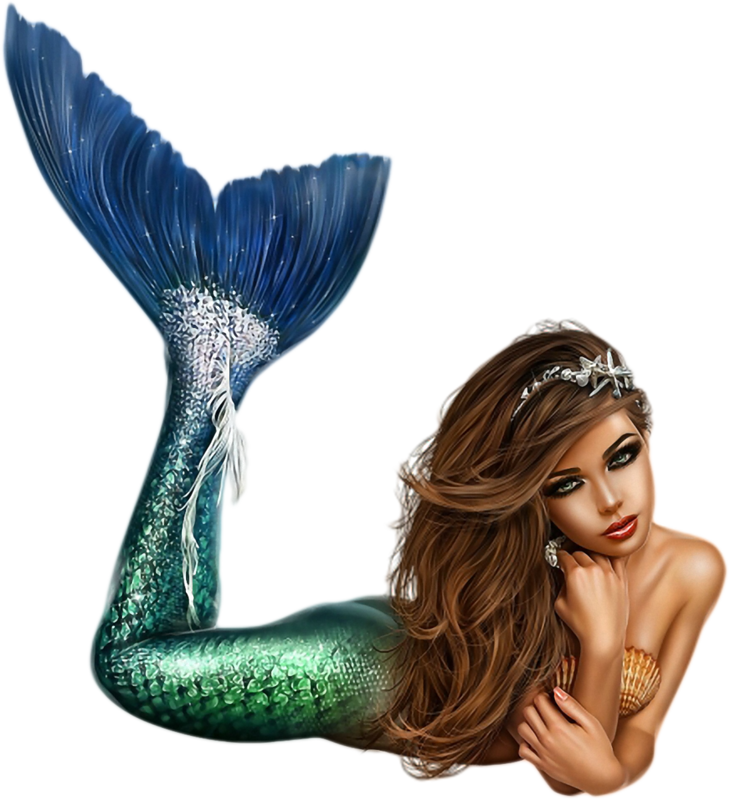 優雅な人魚のイラスト 壁紙