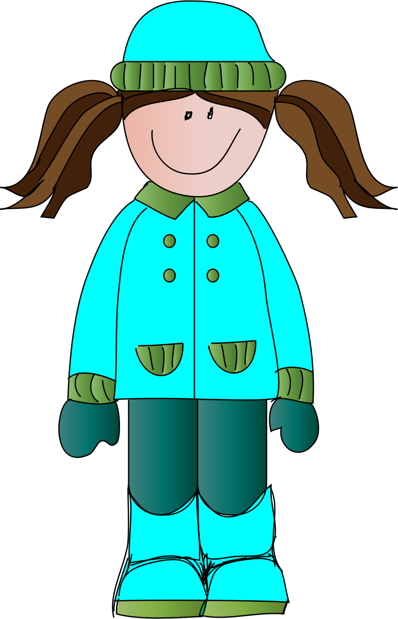 冬の子供キャラクター 壁紙