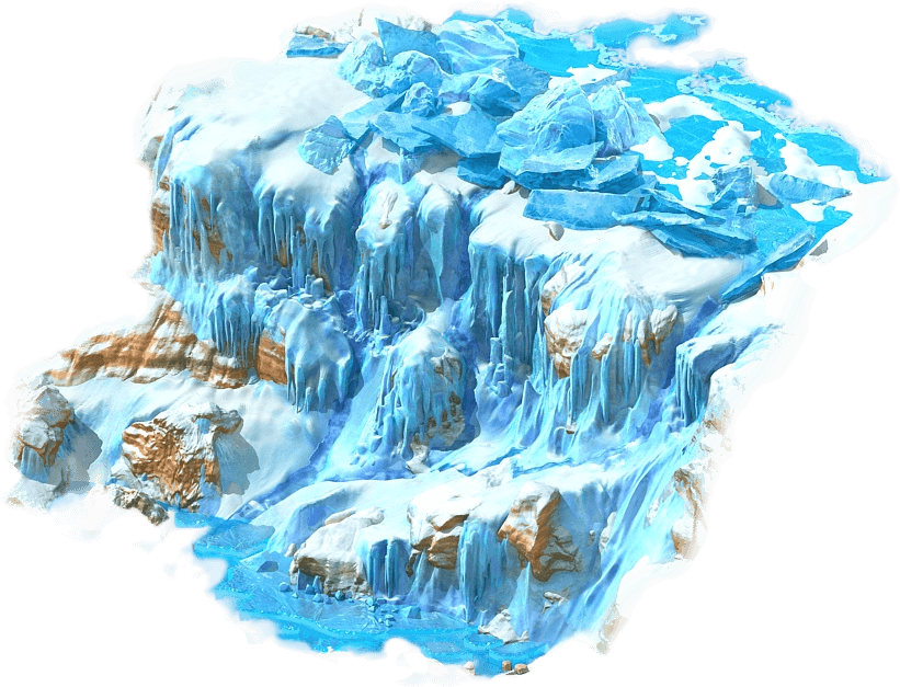 凍った滝の氷のカスケード 壁紙