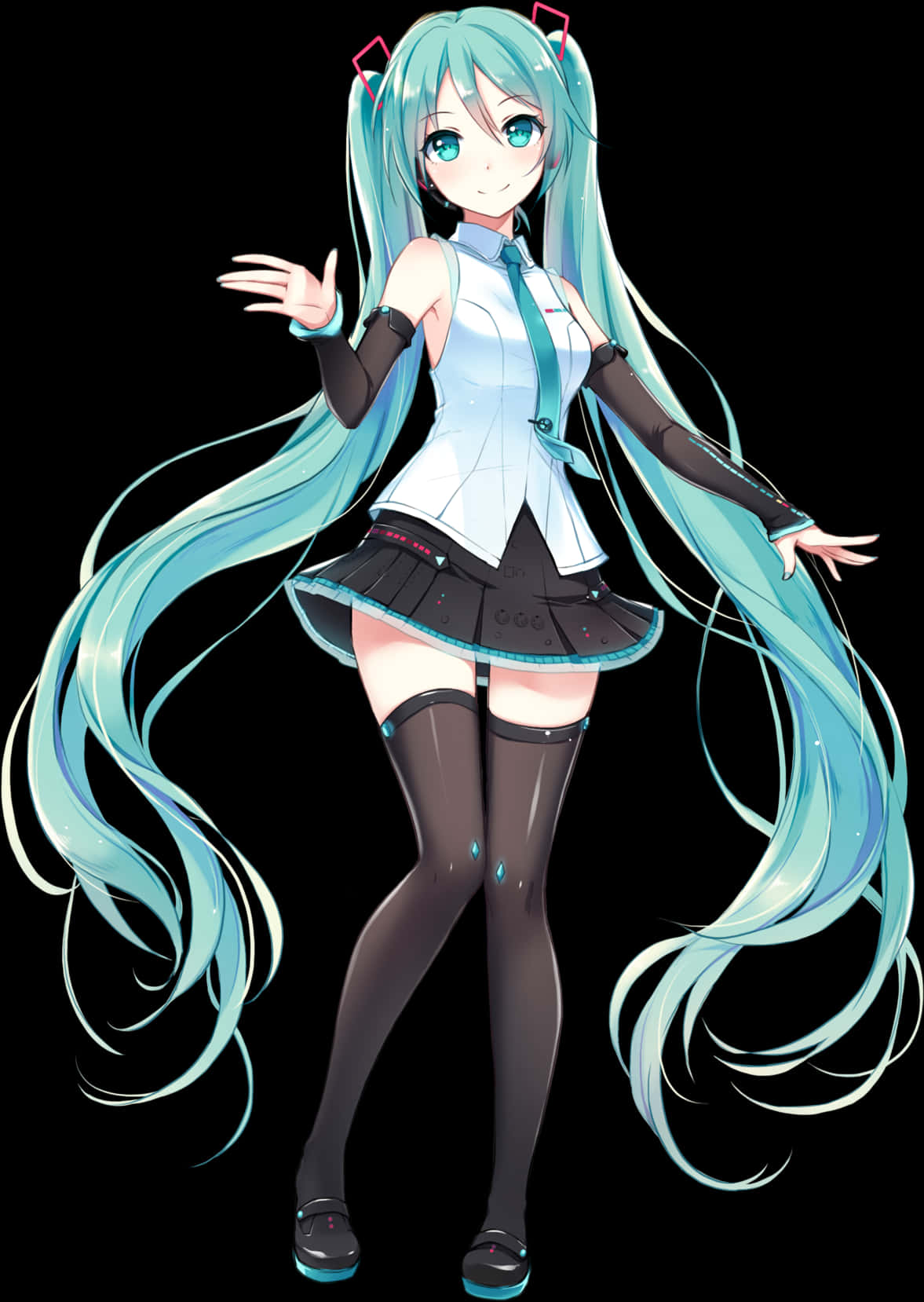 初音ミク バーチャルディーバポーズ 壁紙