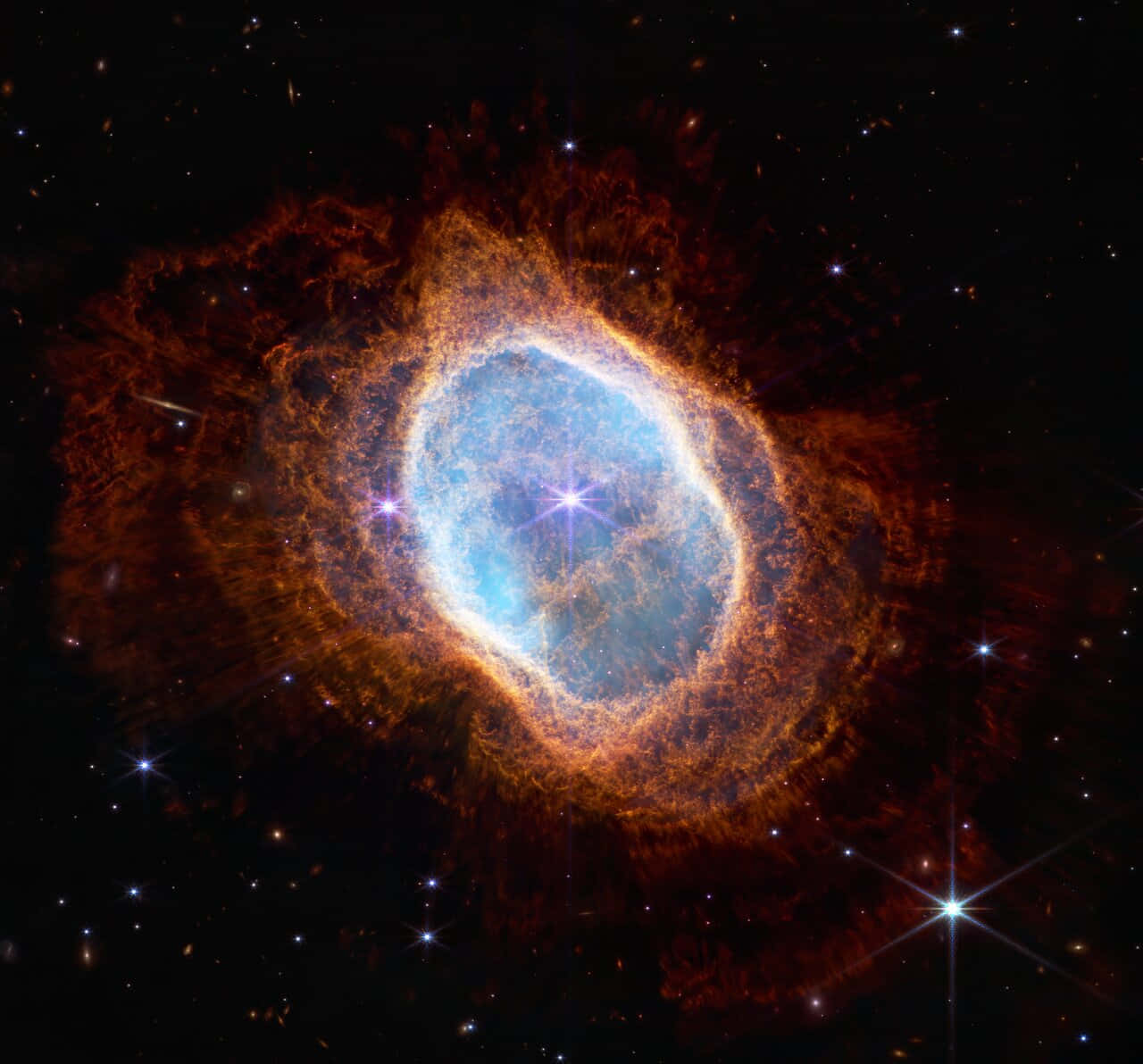 南環状星雲の可視画像 壁紙