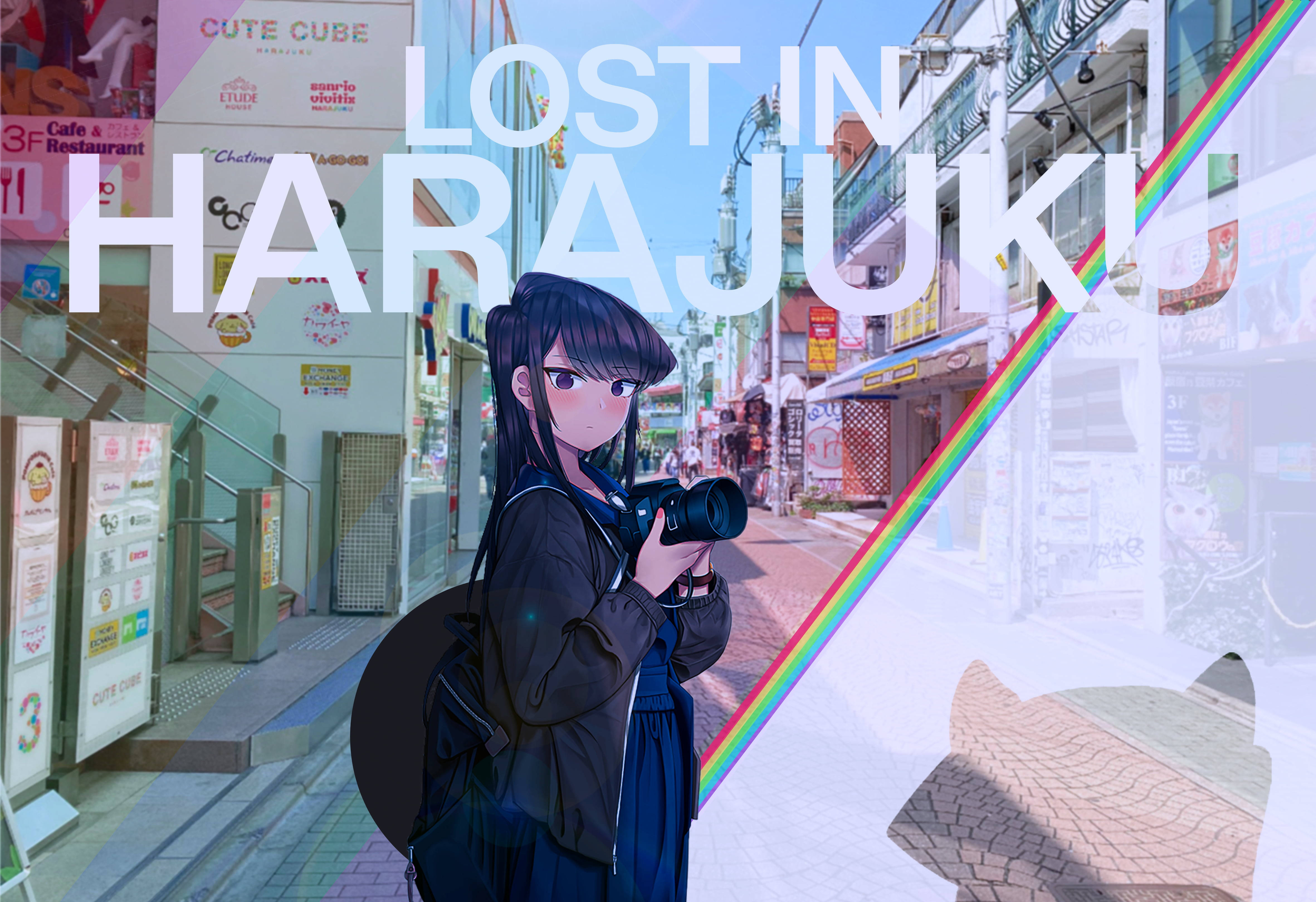原宿で迷子 東京 日本 少女 壁紙