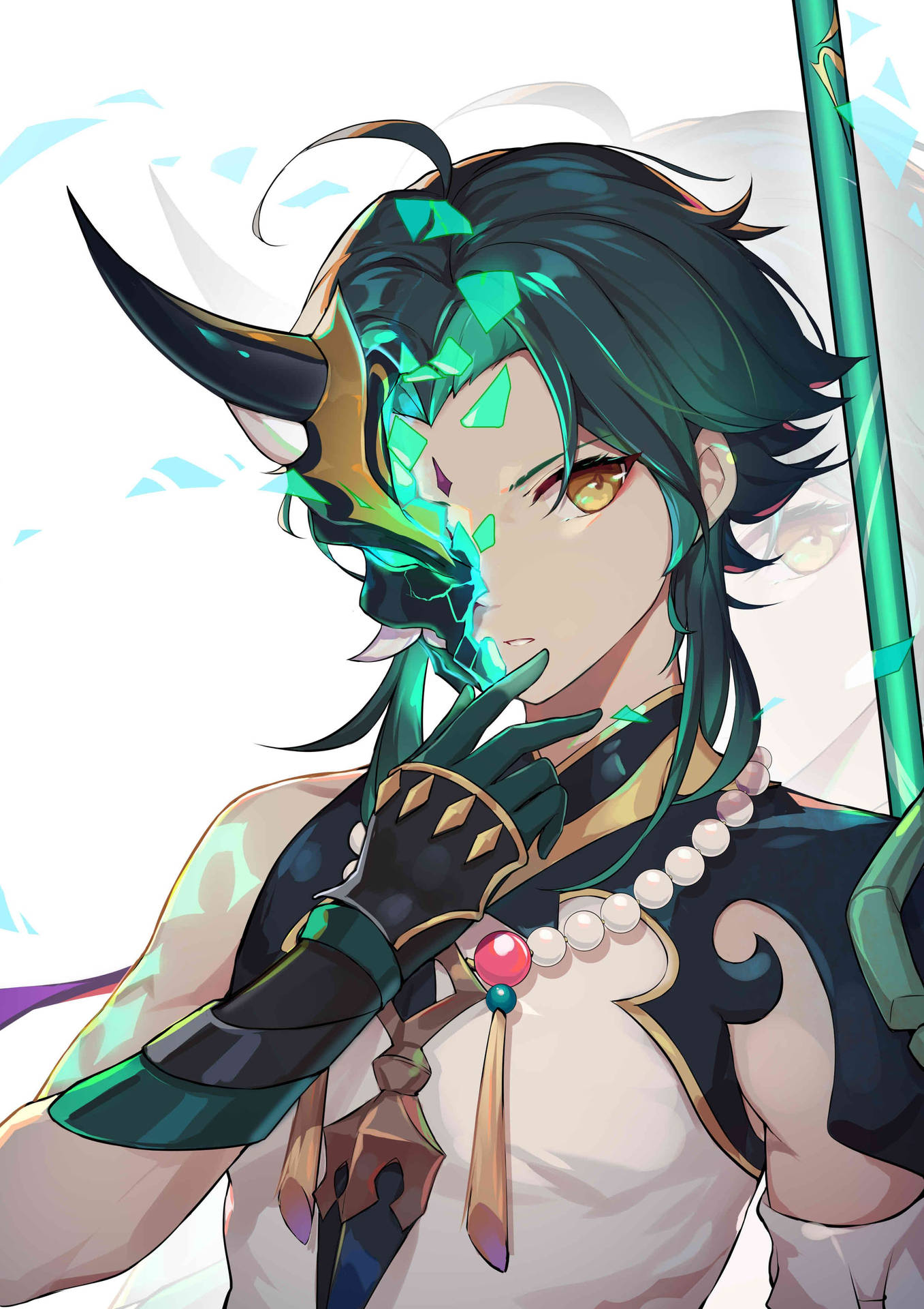 原神 魈 公式ファンアート