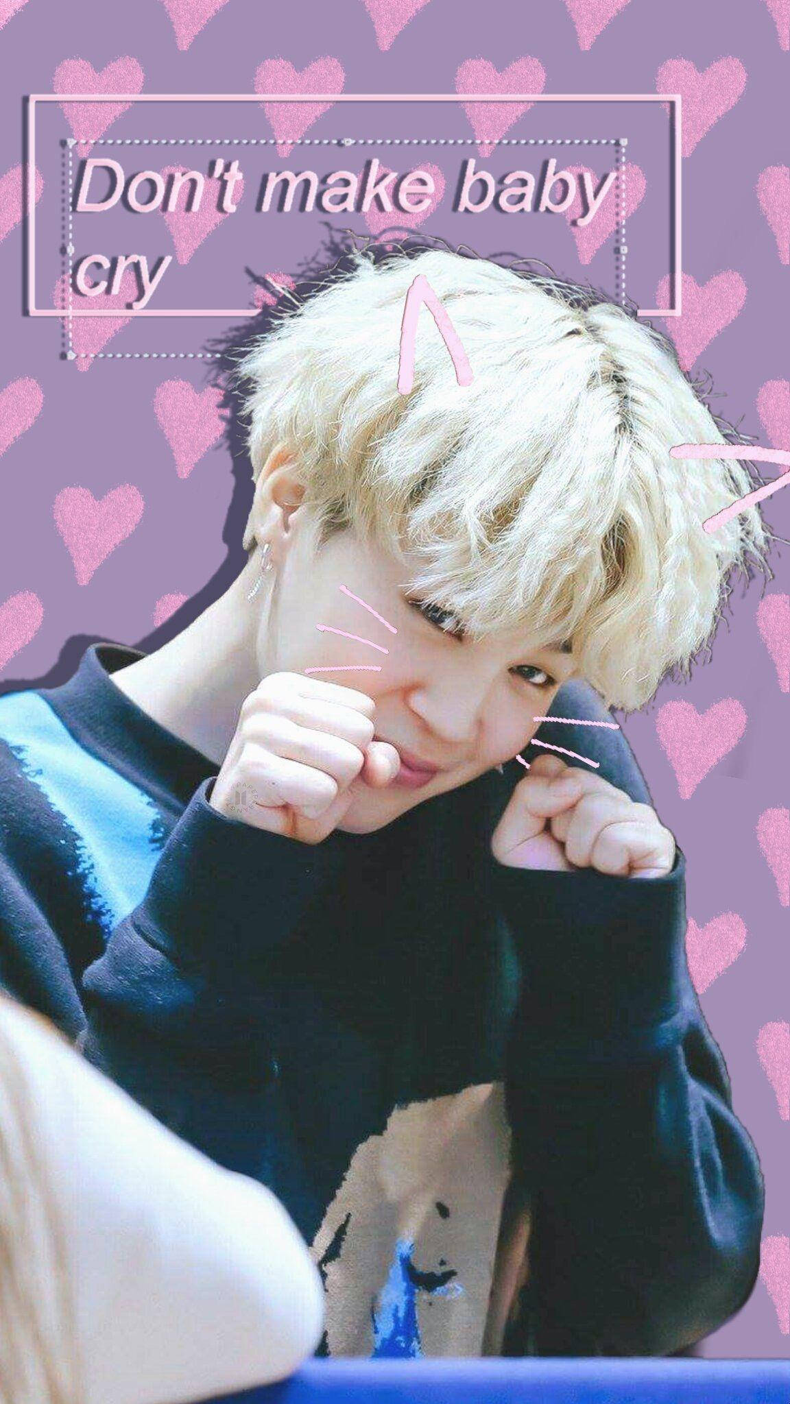 可愛いBTSジミン猫加工 壁紙