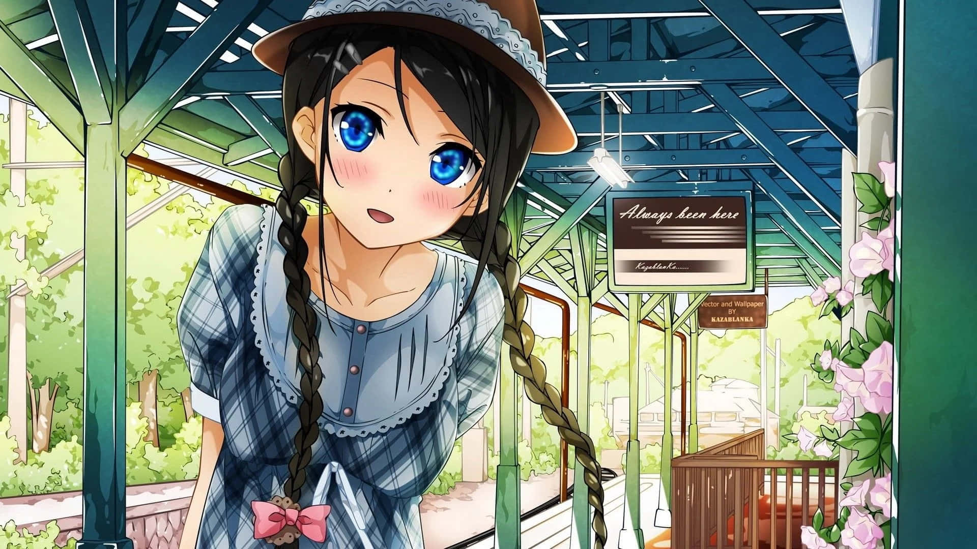 可愛いアニメの背景 壁紙