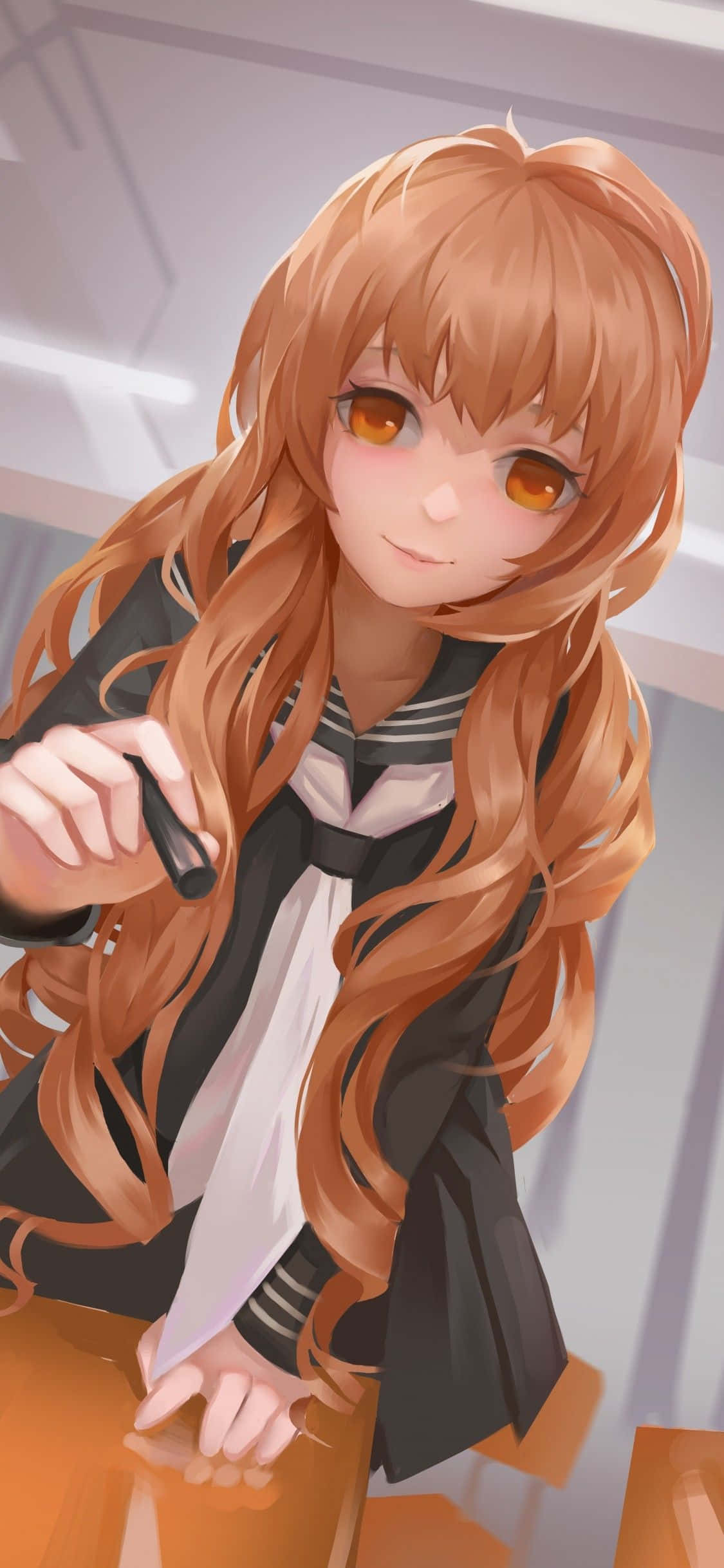 可愛いアニメ少女・逢坂大河 壁紙