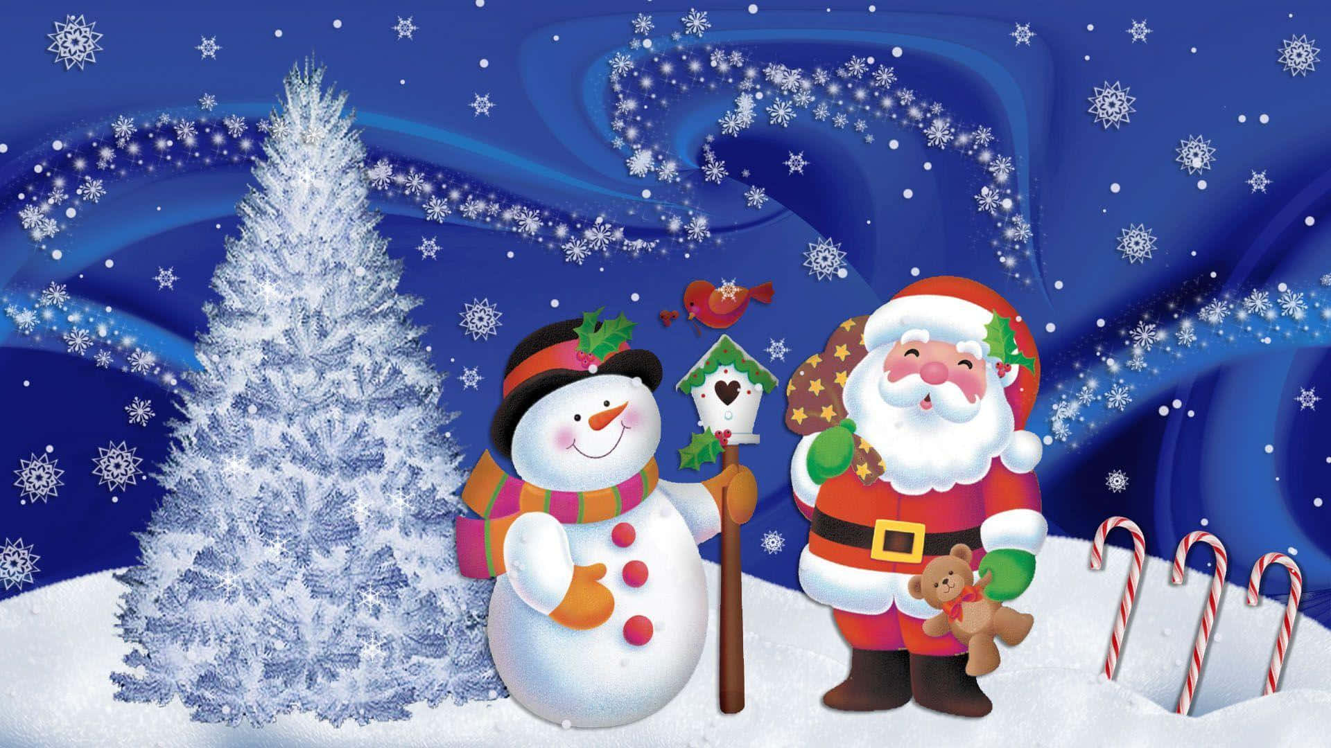可愛いクリスマス背景で季節を祝おう！ 壁紙